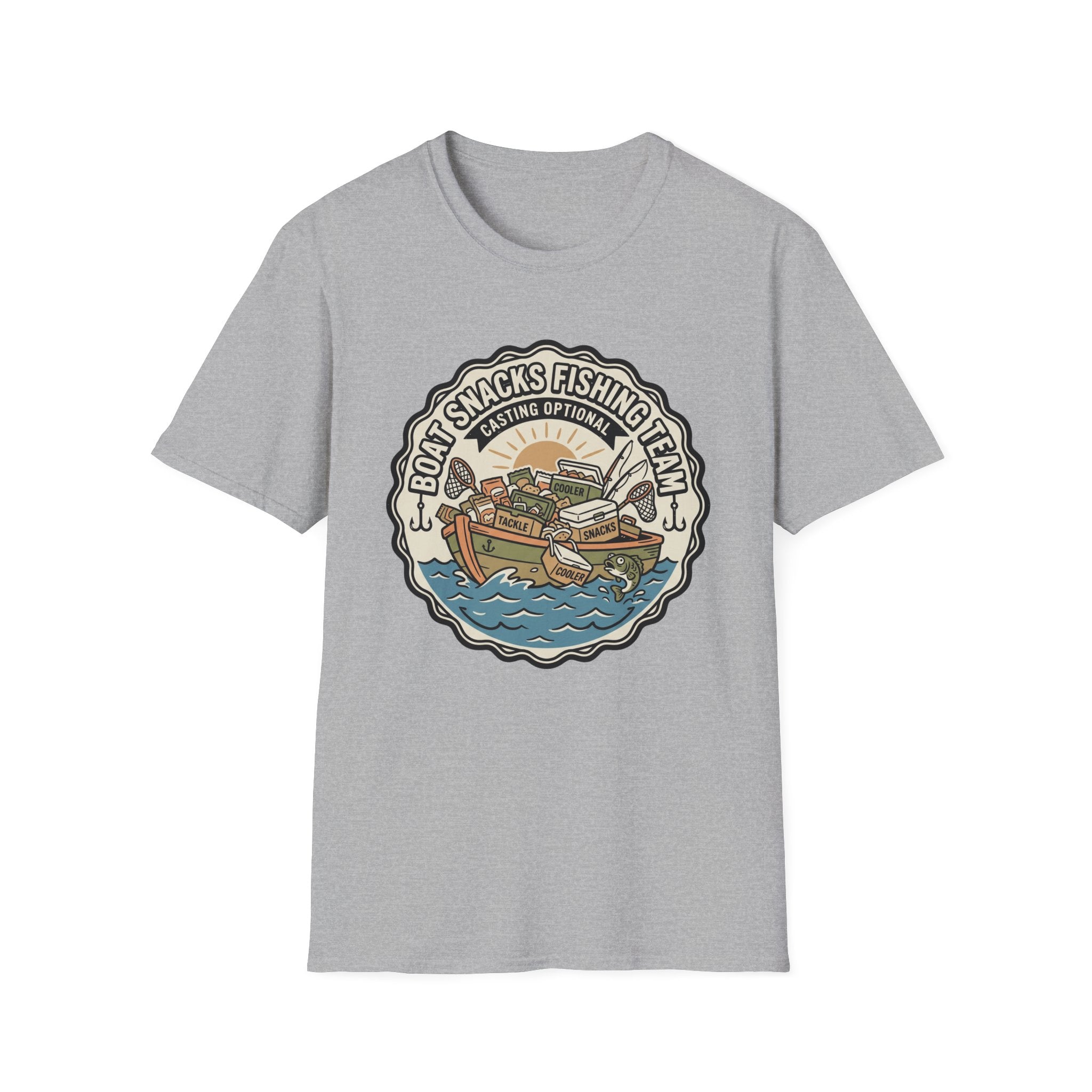 Boat Snacks Fishing Team T-Shirt