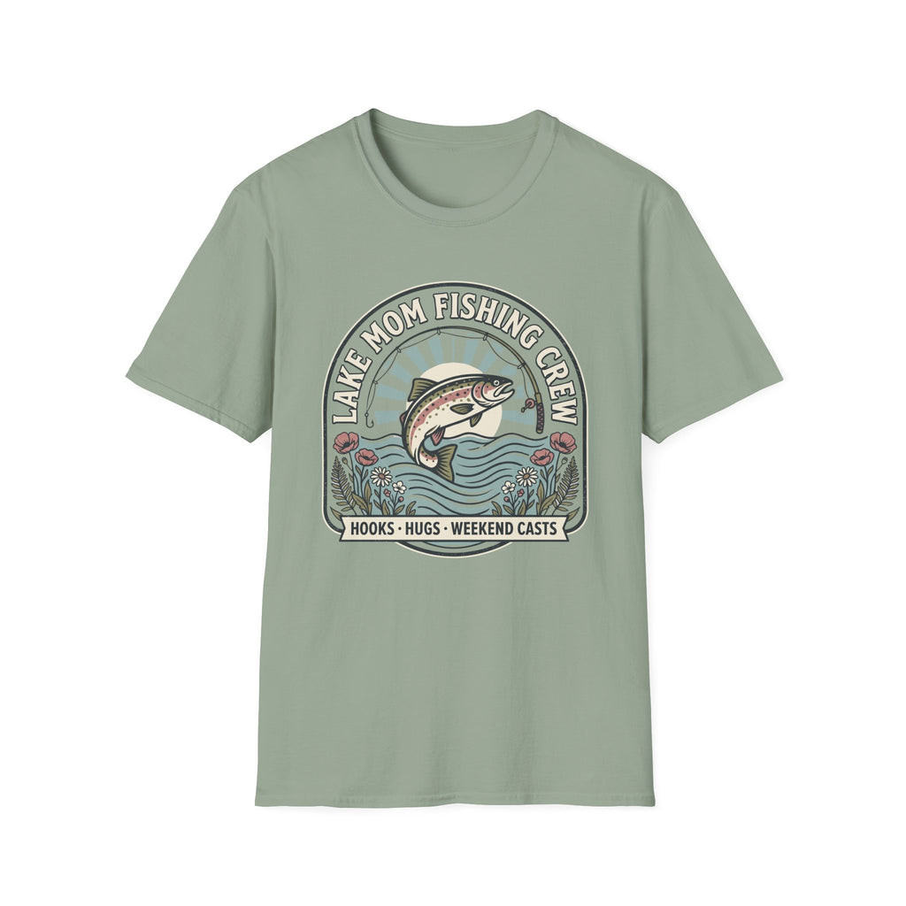 Lake Mom Fishing Crew T-Shirt
