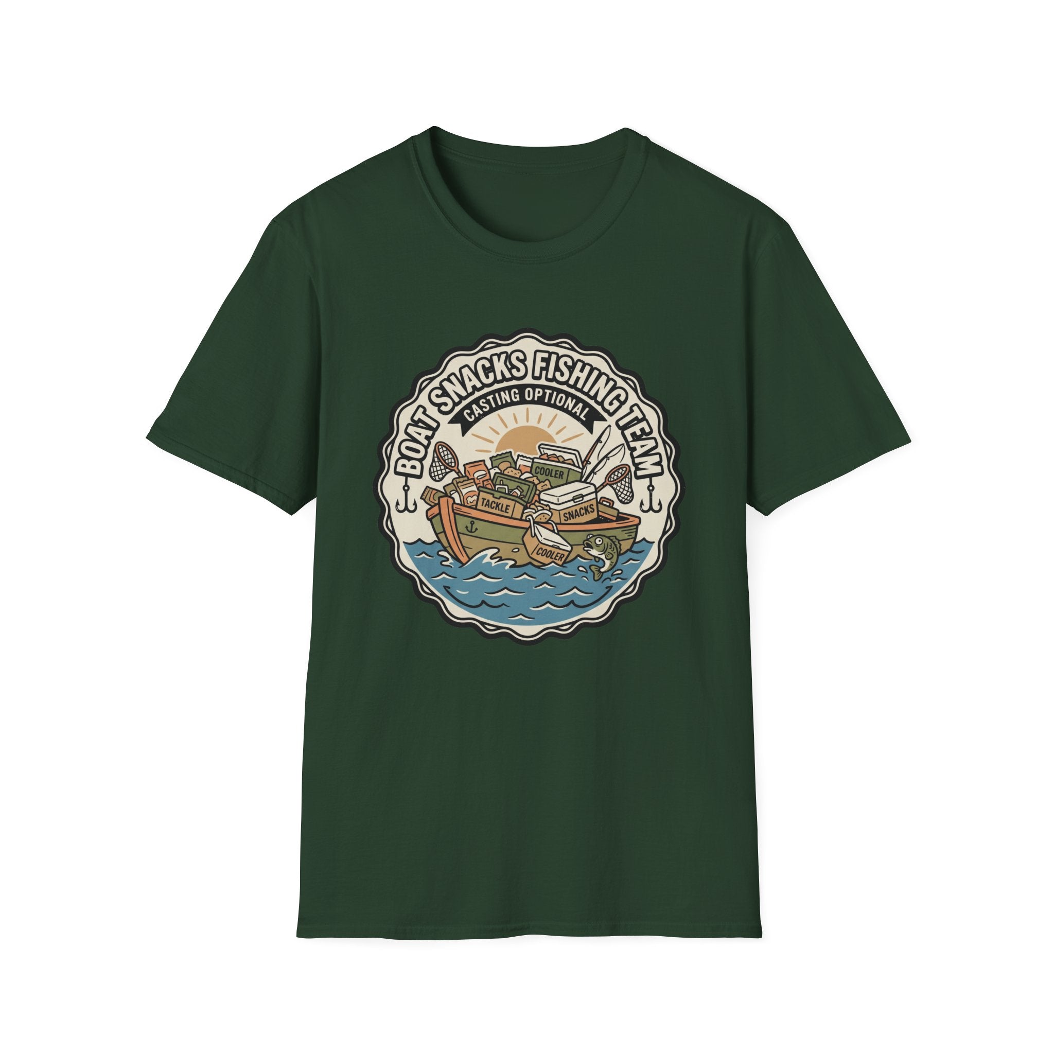 Boat Snacks Fishing Team T-Shirt