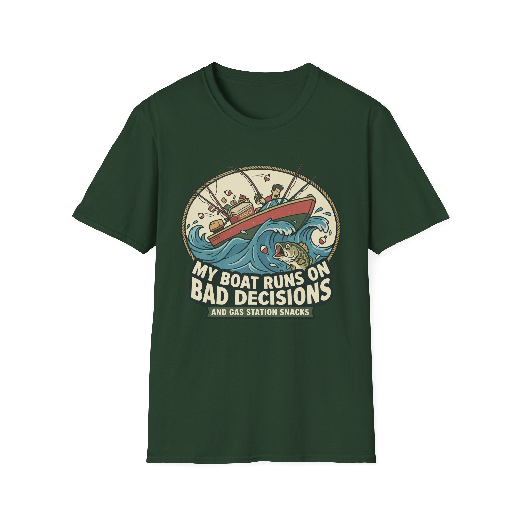 Boat Runs On Bad Decisions T-Shirt