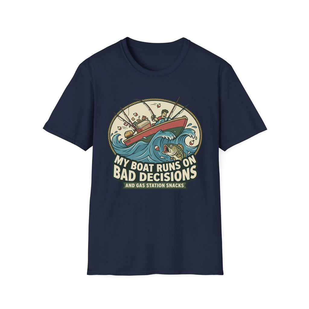 Boat Runs On Bad Decisions T-Shirt