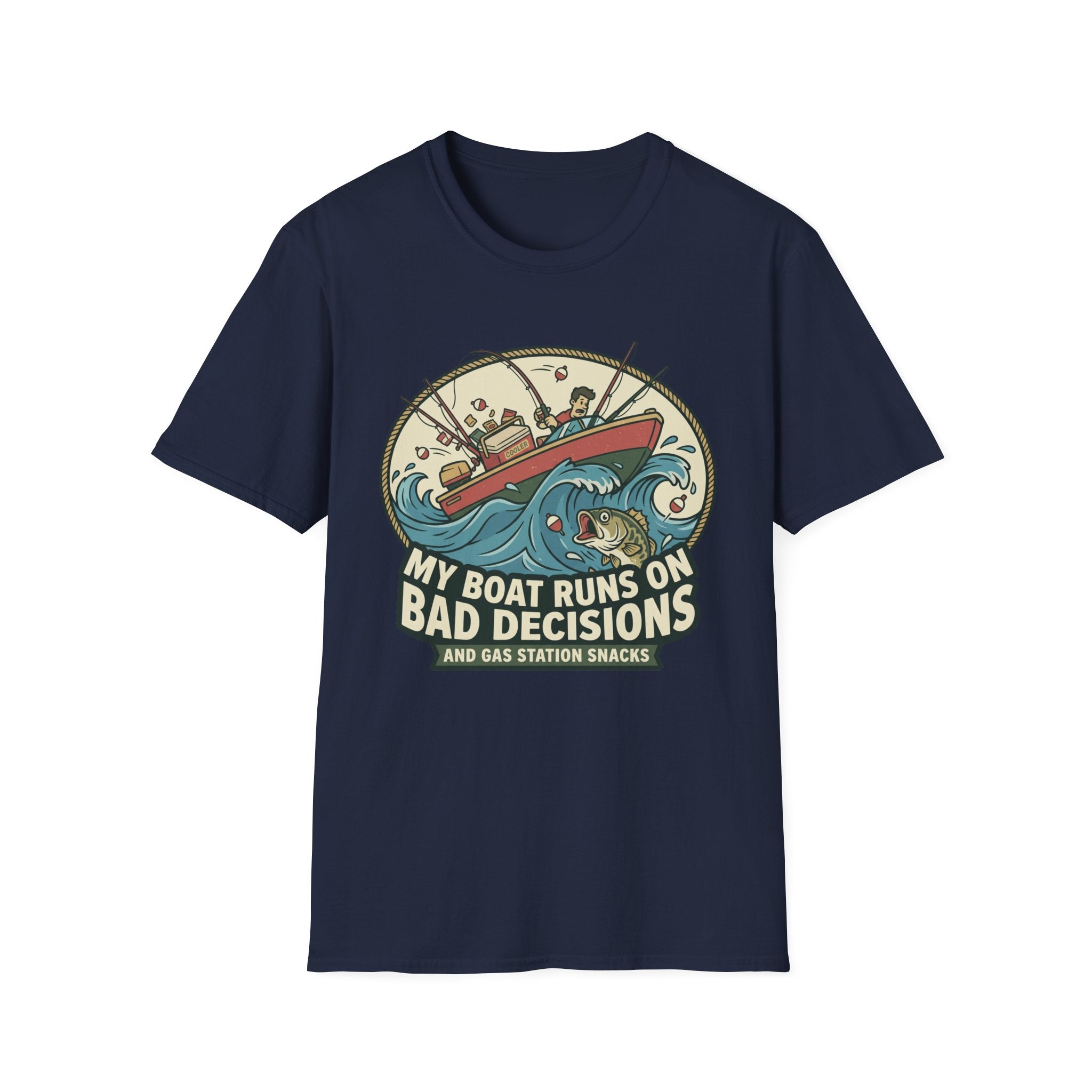 Boat Runs On Bad Decisions T-Shirt