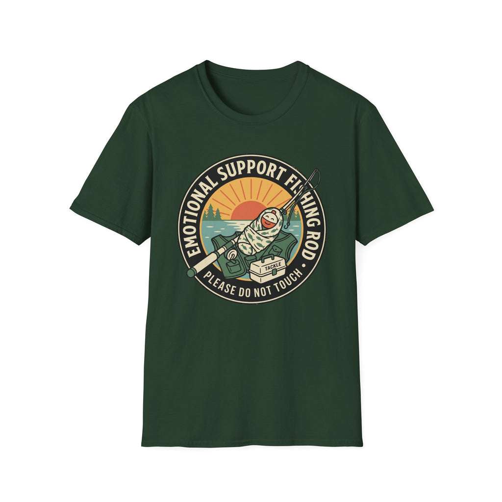 Emotional Support Fishing Rod T-Shirt