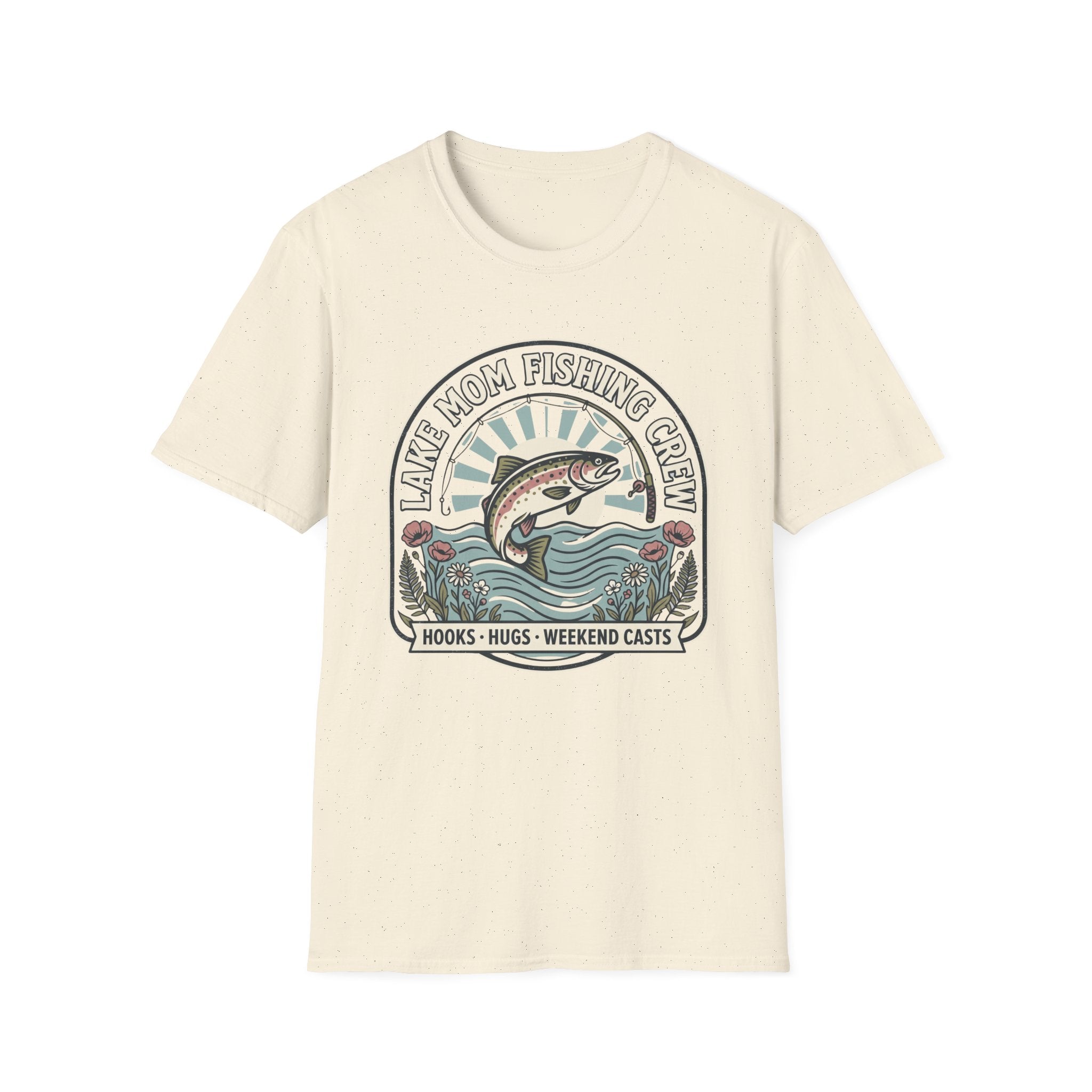 Lake Mom Fishing Crew T-Shirt
