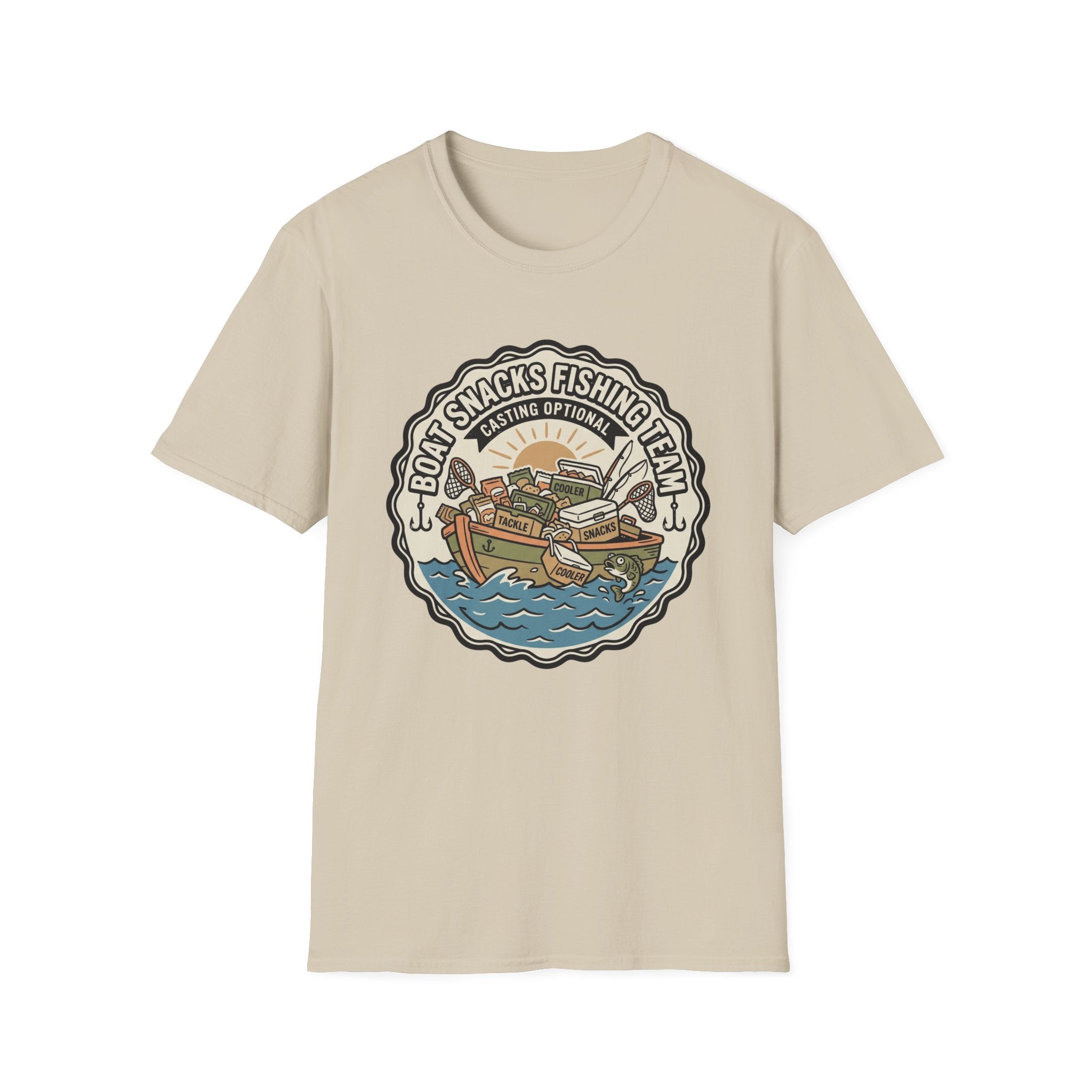 Boat Snacks Fishing Team T-Shirt