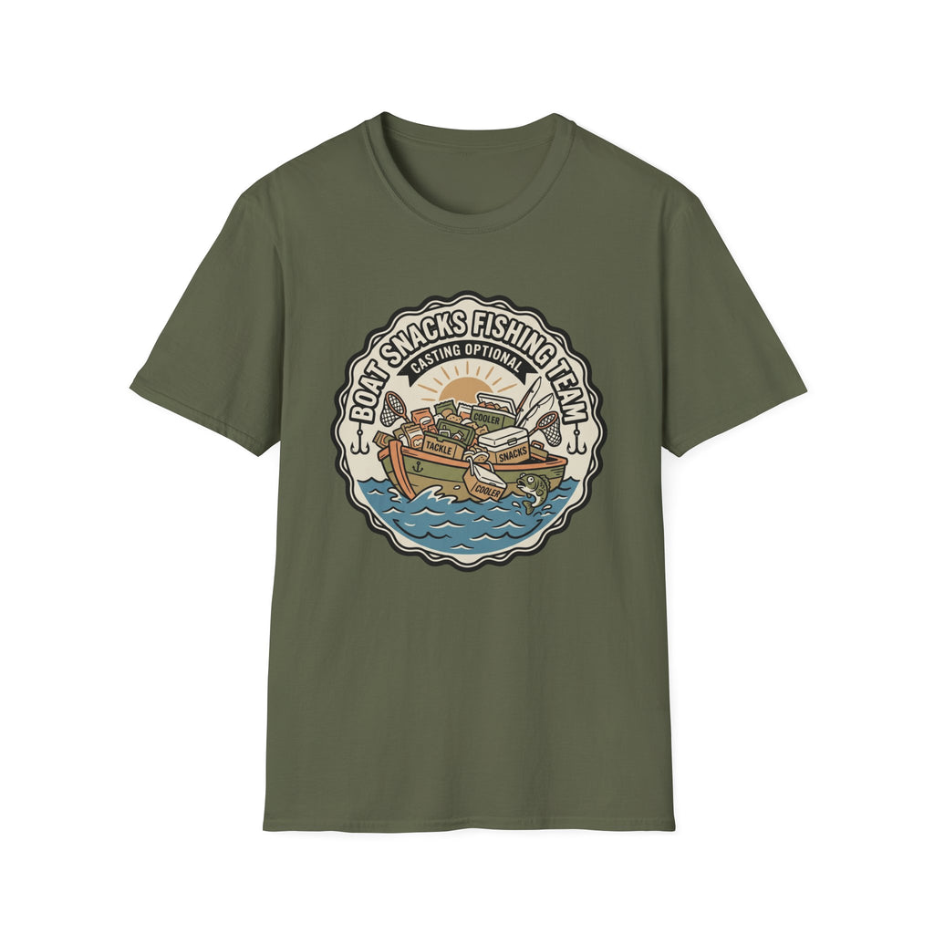 Boat Snacks Fishing Team T-Shirt