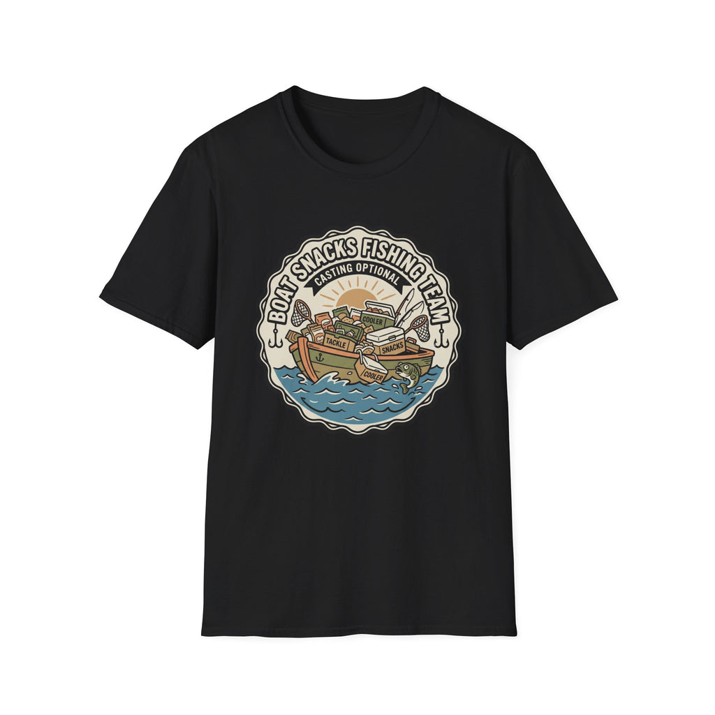 Boat Snacks Fishing Team T-Shirt