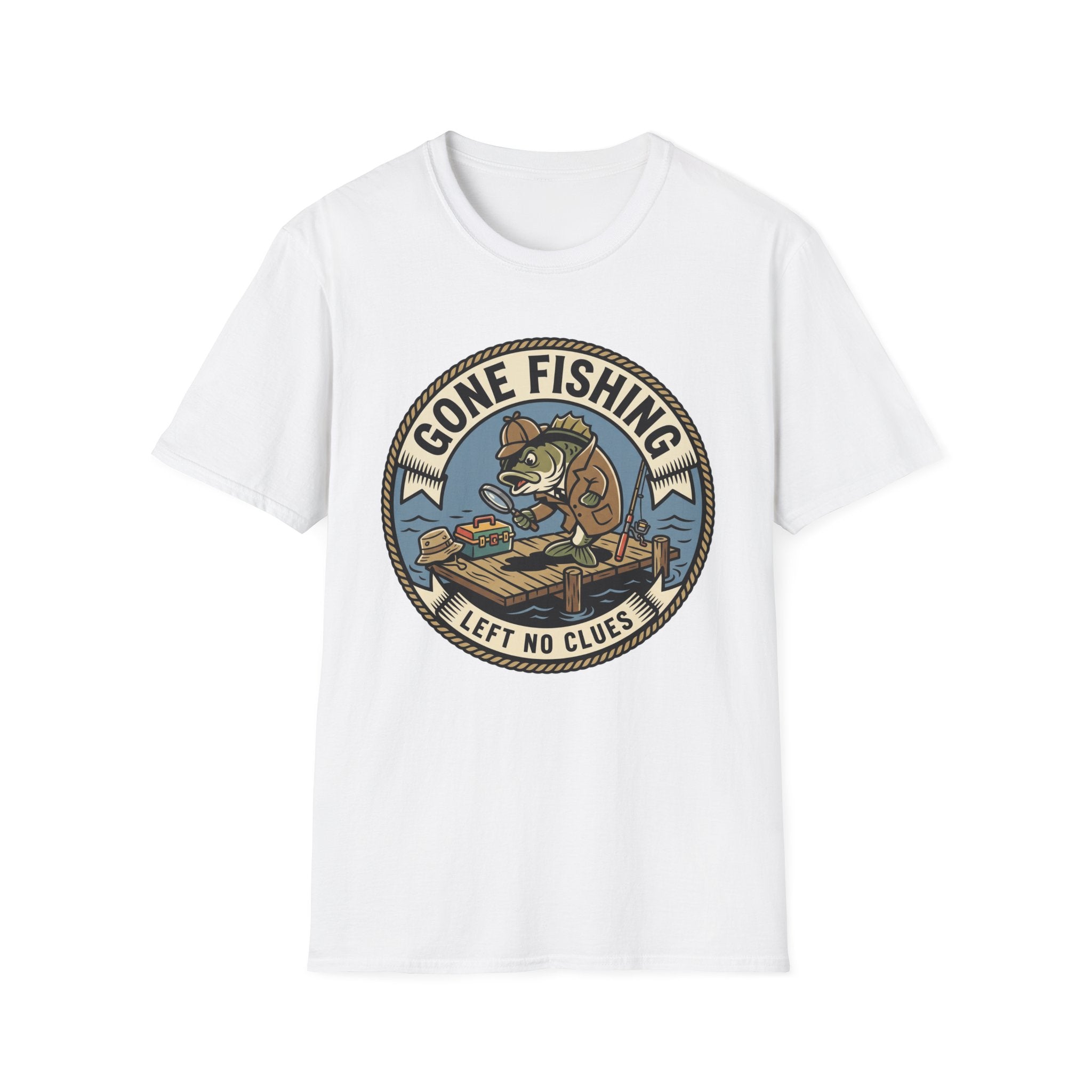 Gone Fishing Left No Clues T-Shirt