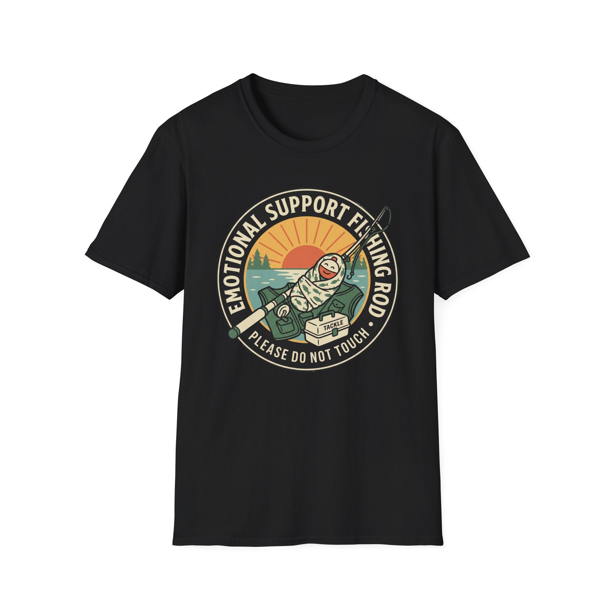 Emotional Support Fishing Rod T-Shirt