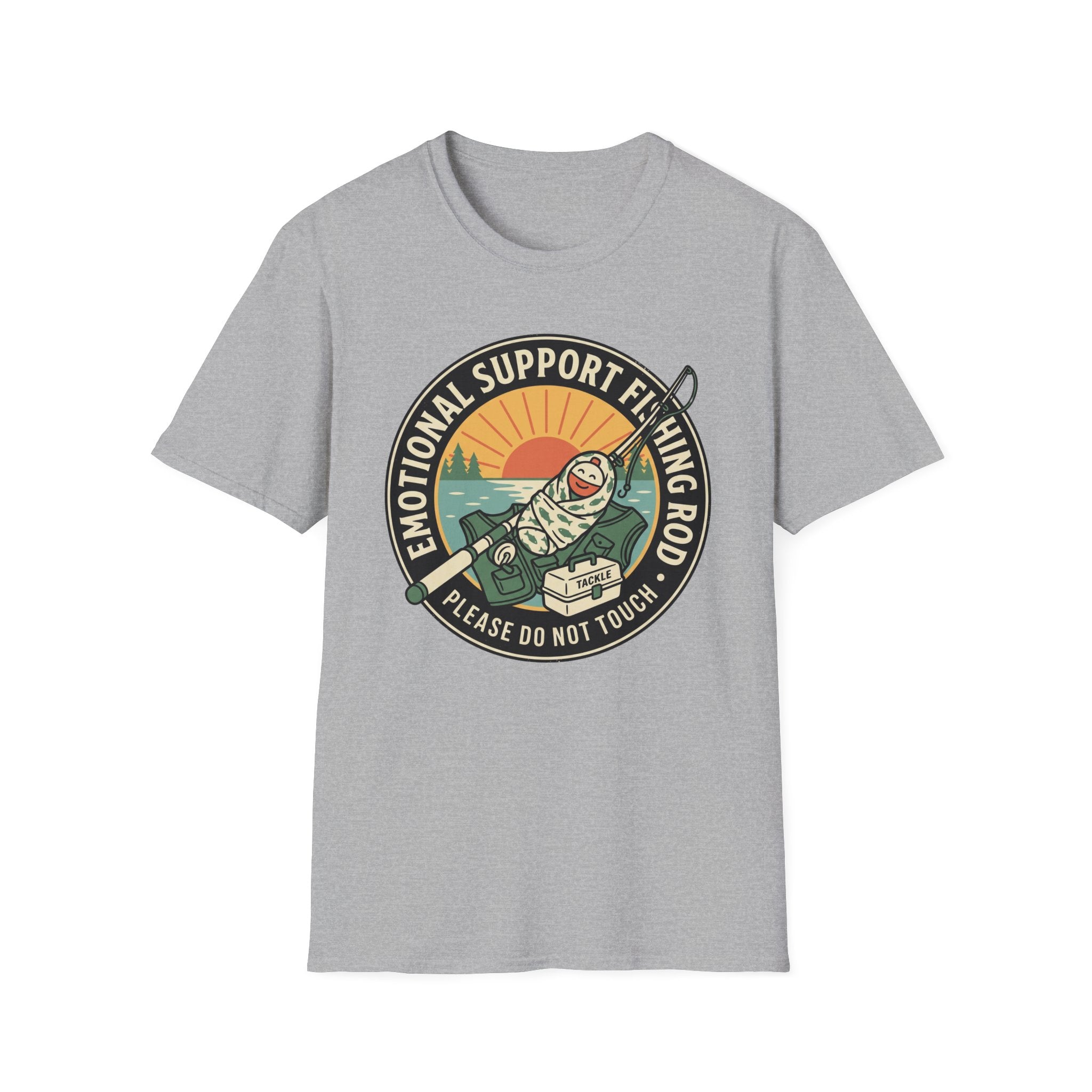 Emotional Support Fishing Rod T-Shirt