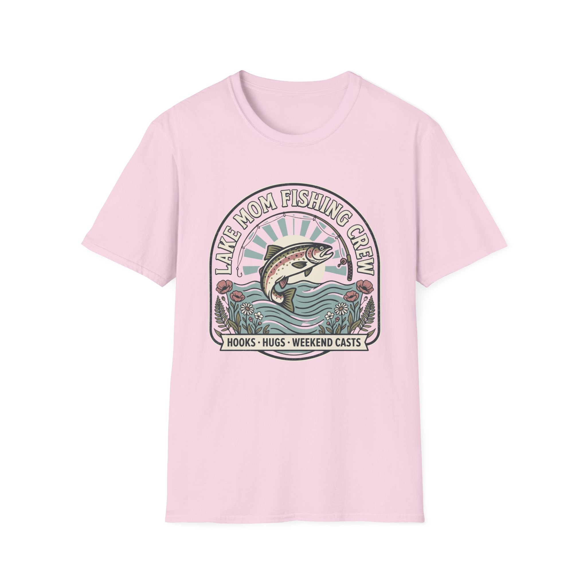 Lake Mom Fishing Crew T-Shirt