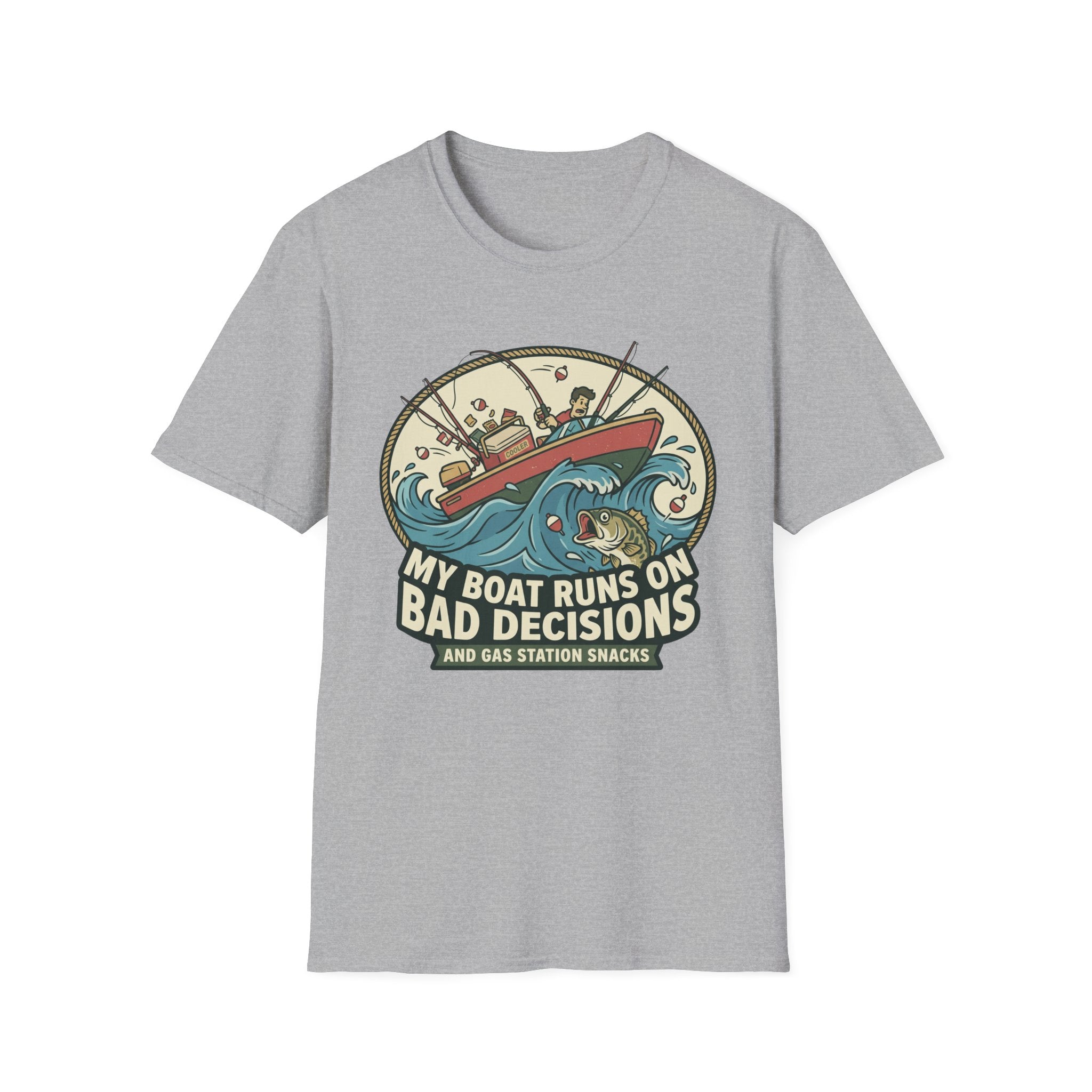 Boat Runs On Bad Decisions T-Shirt