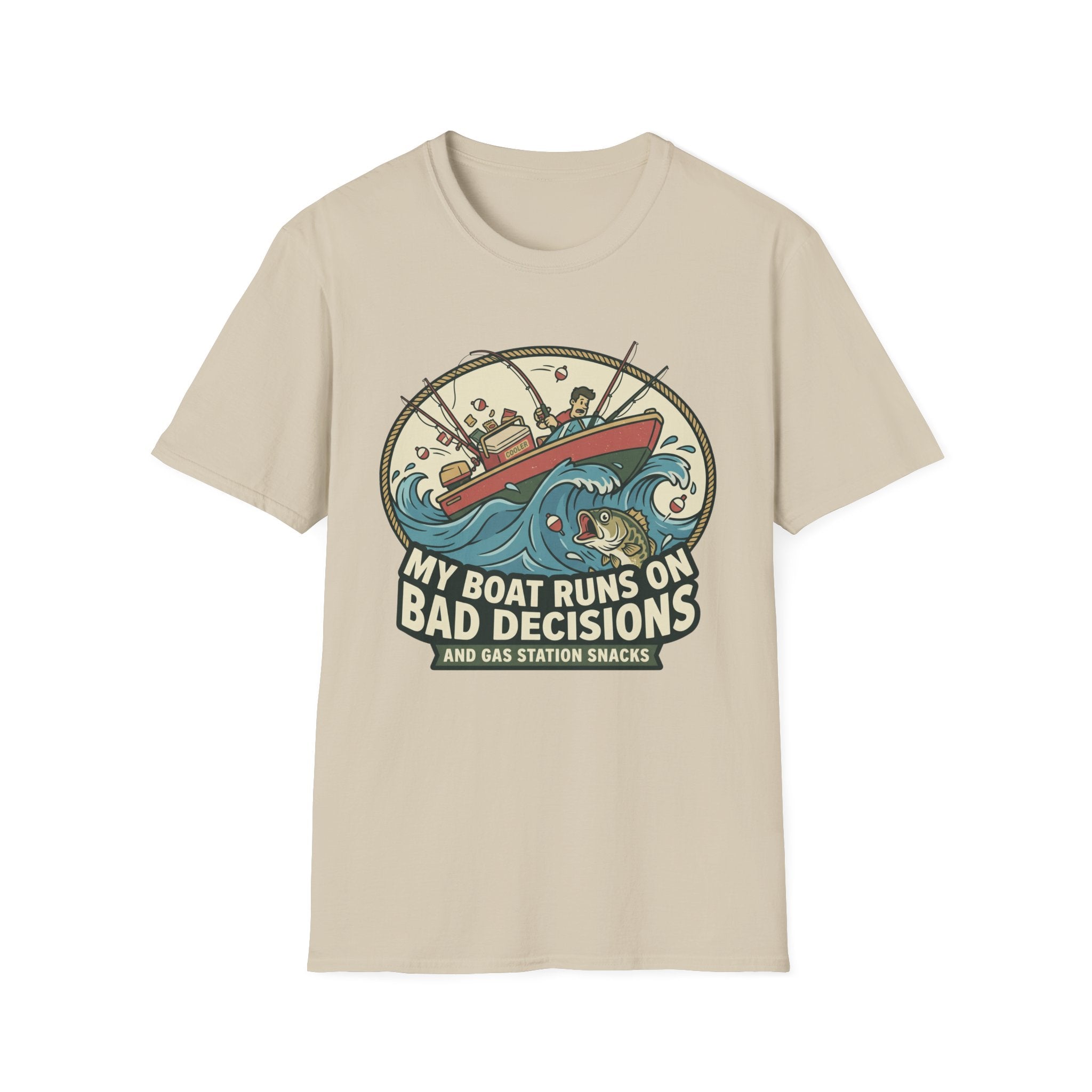 Boat Runs On Bad Decisions T-Shirt