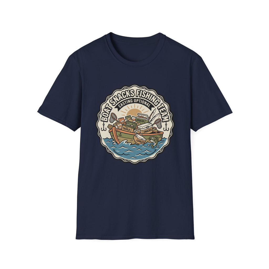 Boat Snacks Fishing Team T-Shirt