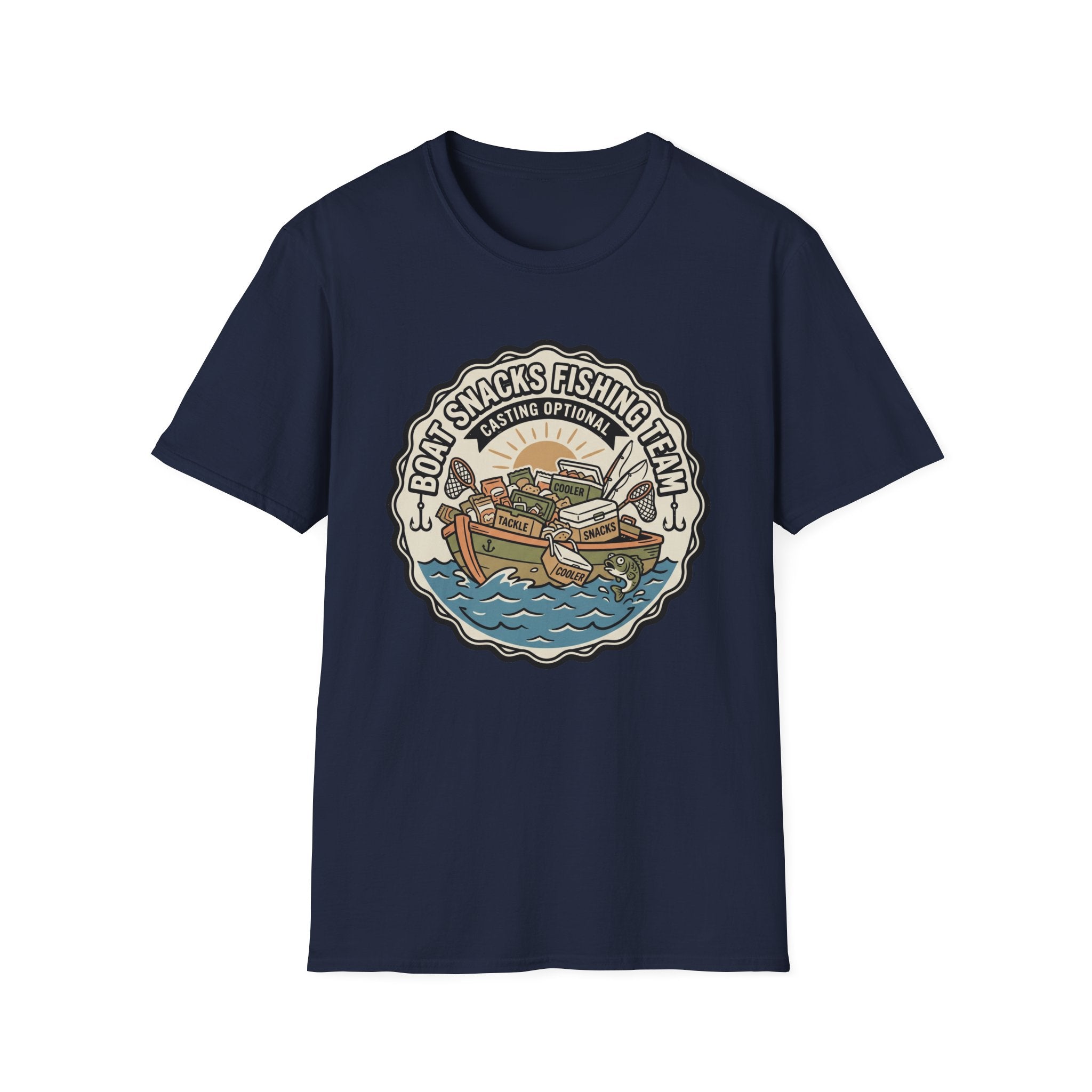 Boat Snacks Fishing Team T-Shirt