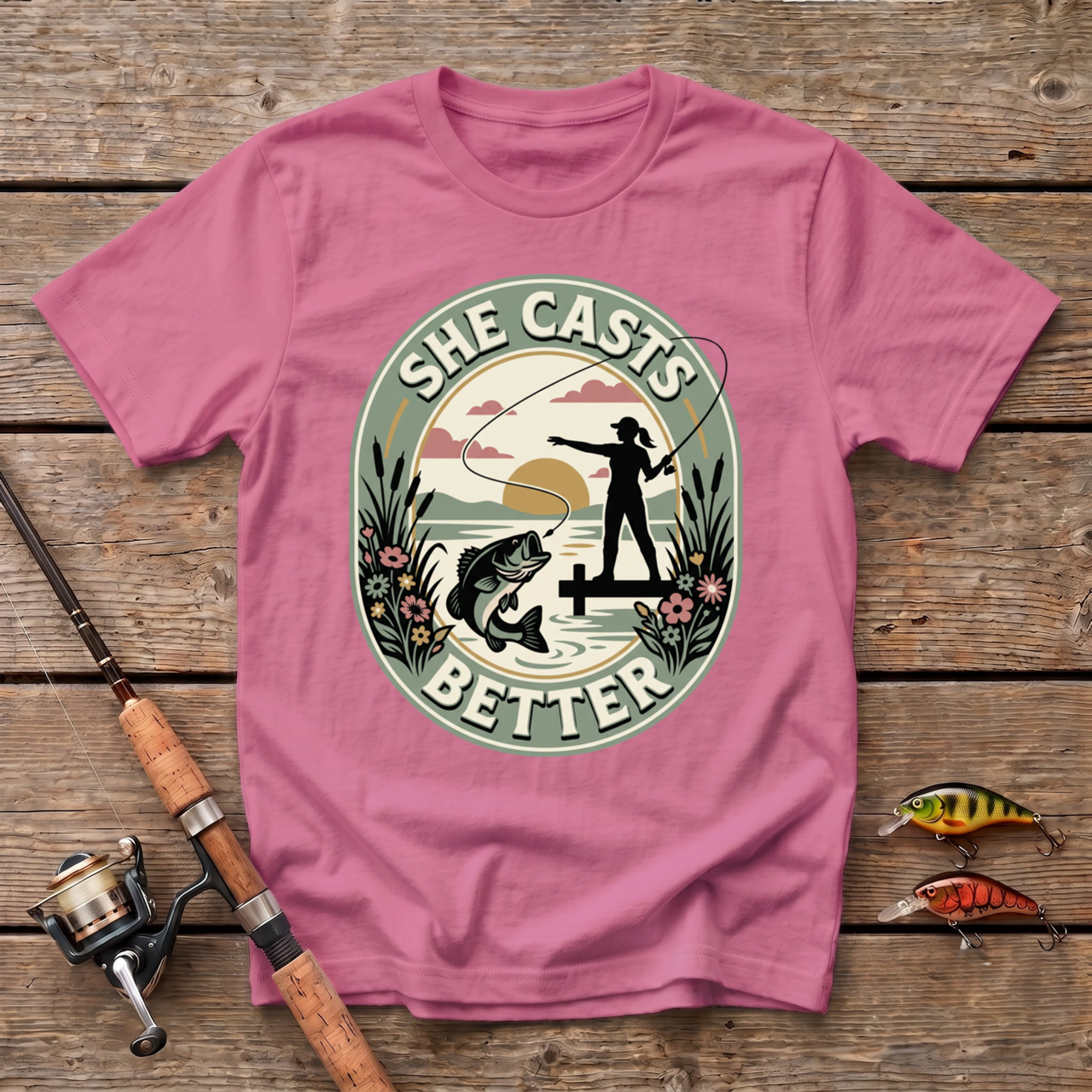 She Casts Better T-Shirt