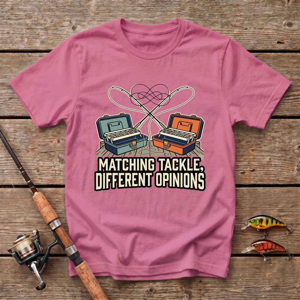 Matching Tackle, Different Opinions T-Shirt