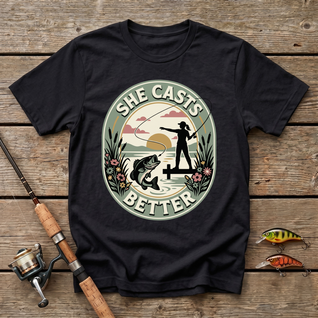 She Casts Better T-Shirt
