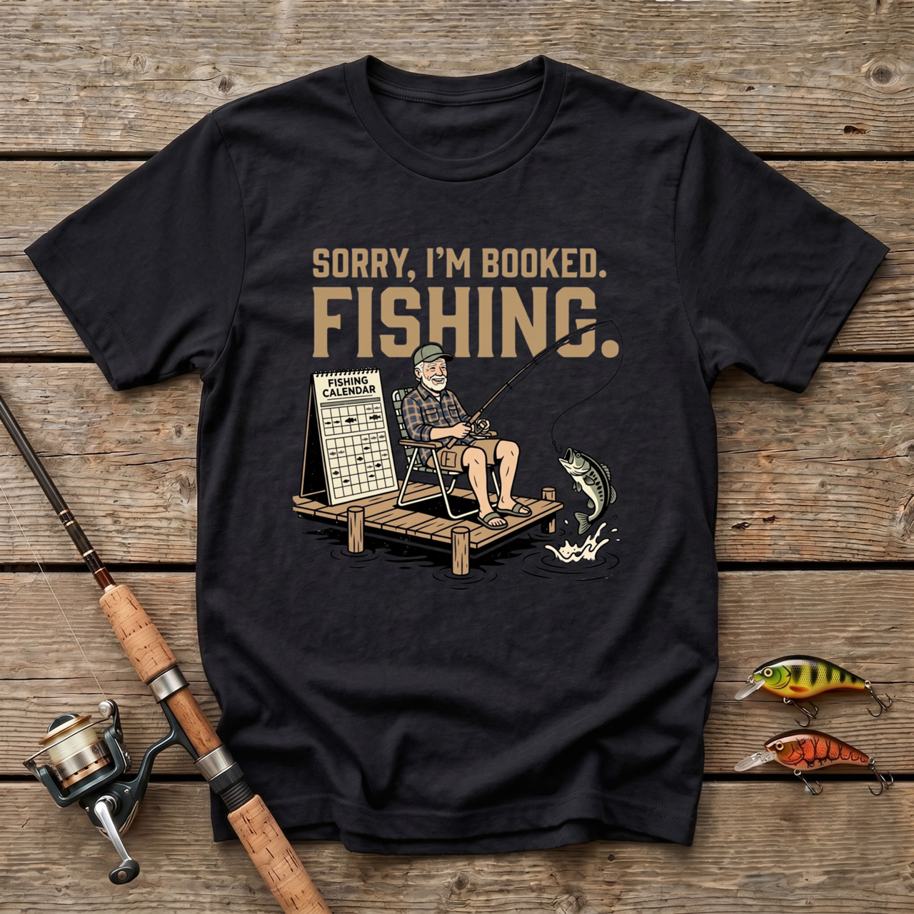 Sorry I'm Booked. Fishing. T-Shirt