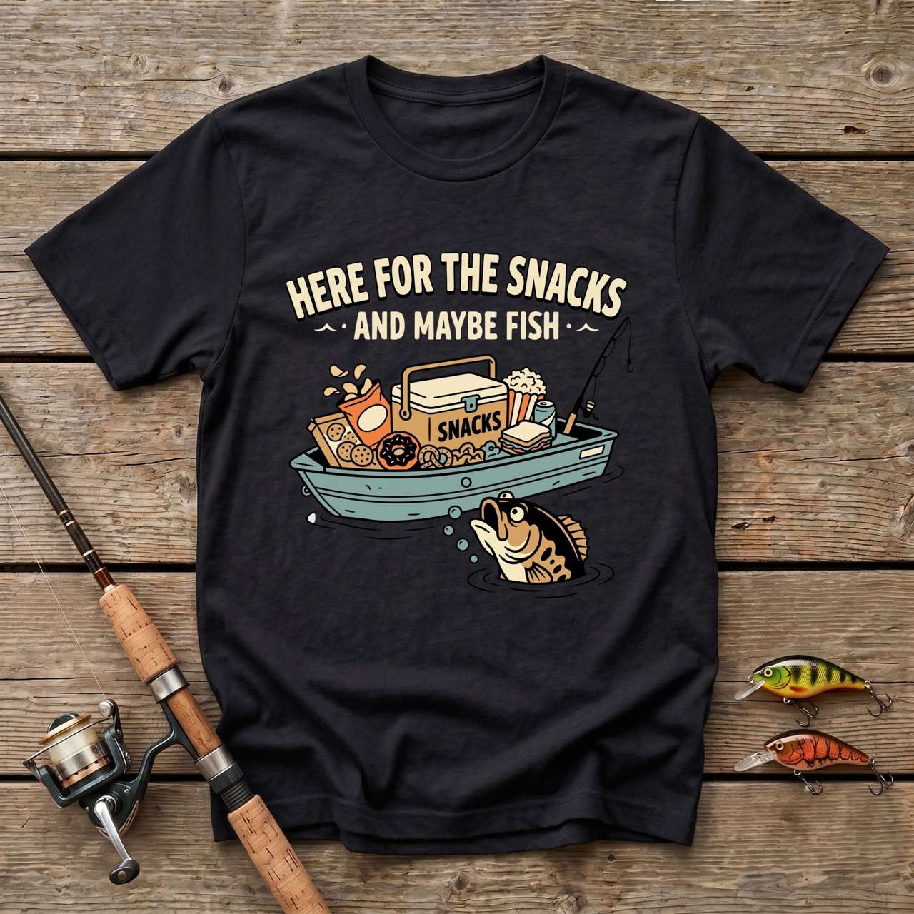 Here For The Snacks And Maybe Fish T-Shirt