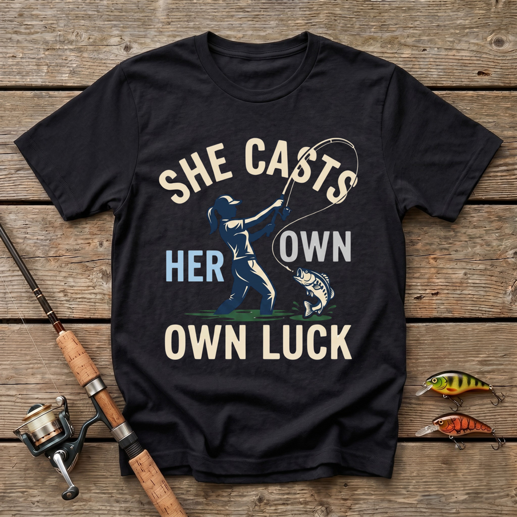 She Casts Her Own Luck T-Shirt