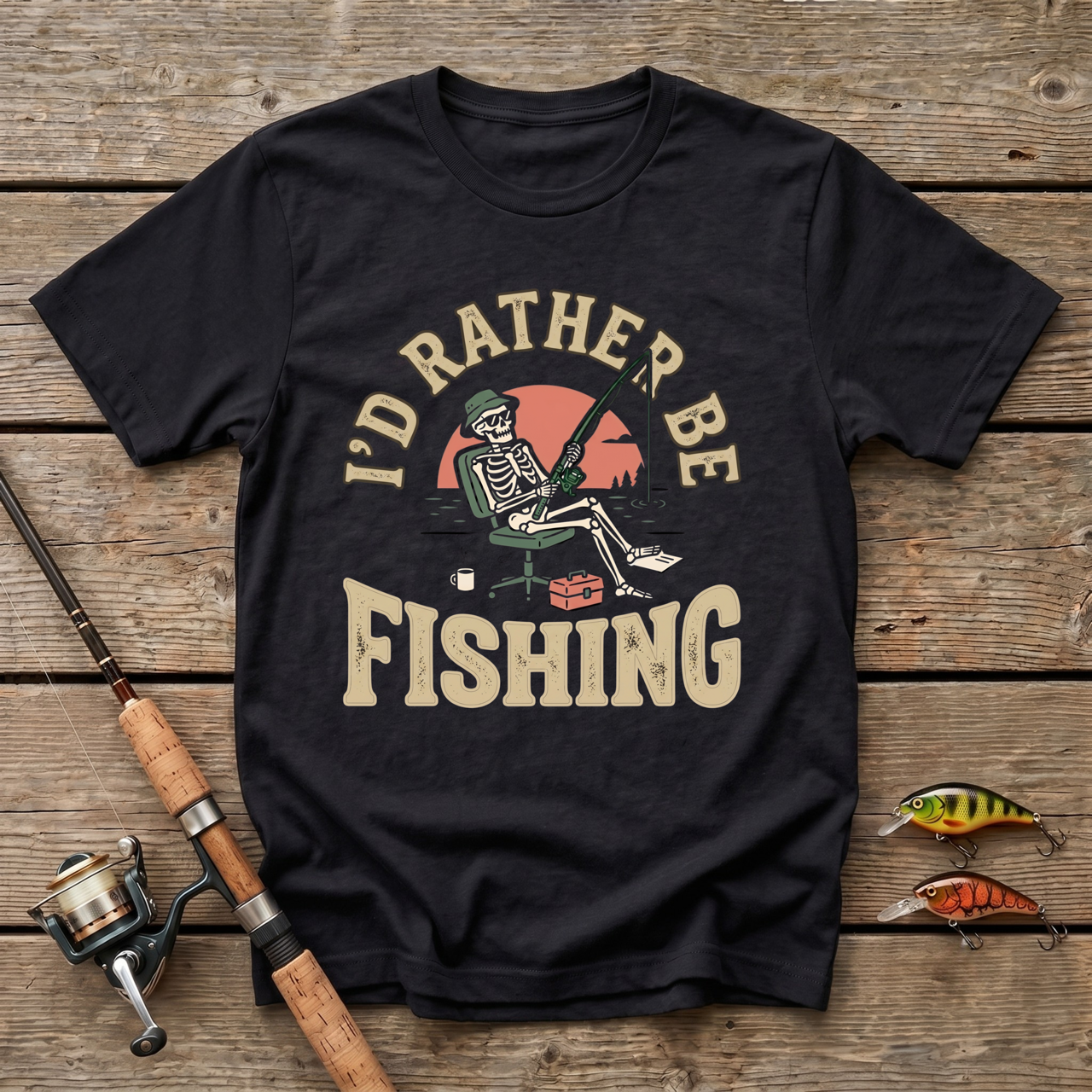 Id Rather Be Fishing T-Shirt