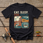 Eat Sleep Fish Repeat T-Shirt