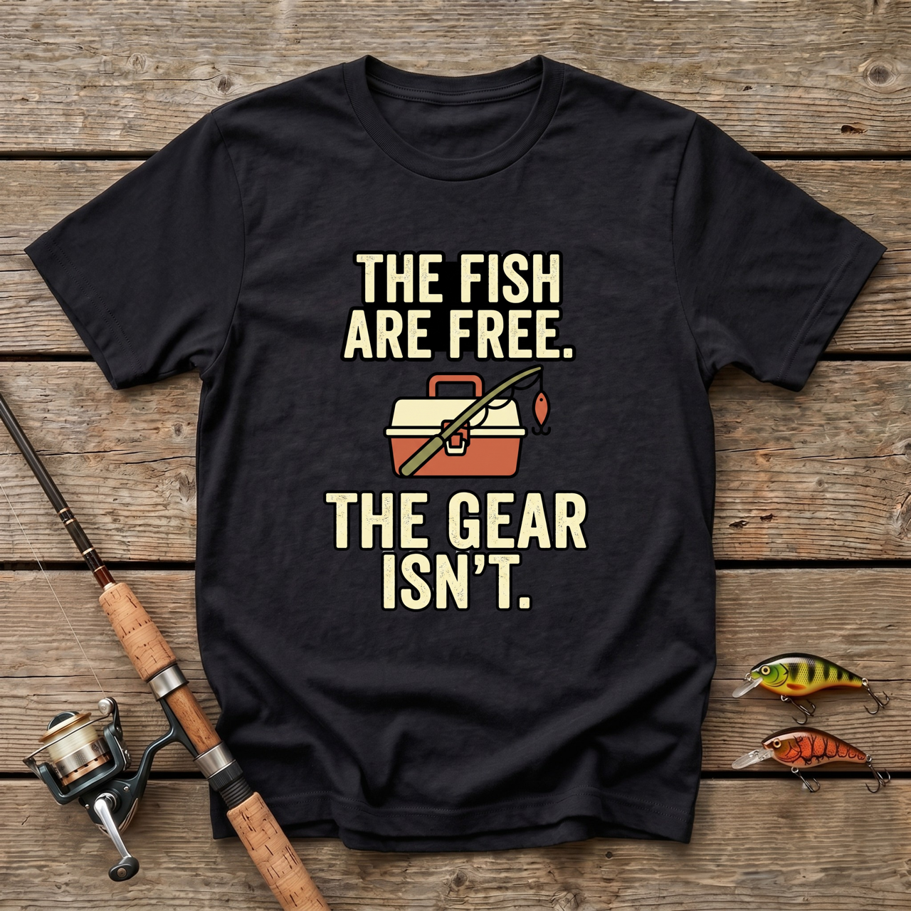 The Fish Are Free, The Gear Isn't T-Shirt
