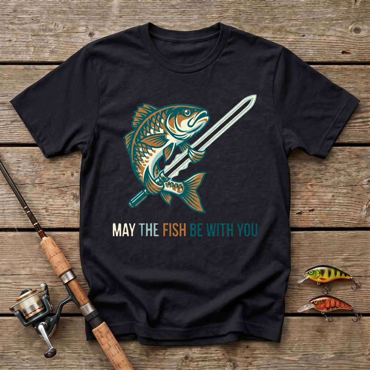 May The Fish Be With You T-Shirt