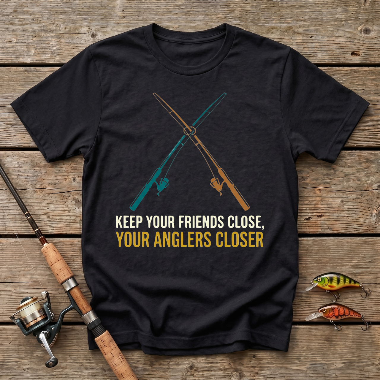 Keep Your Friends Close, Your Anglers Closer T-Shirt
