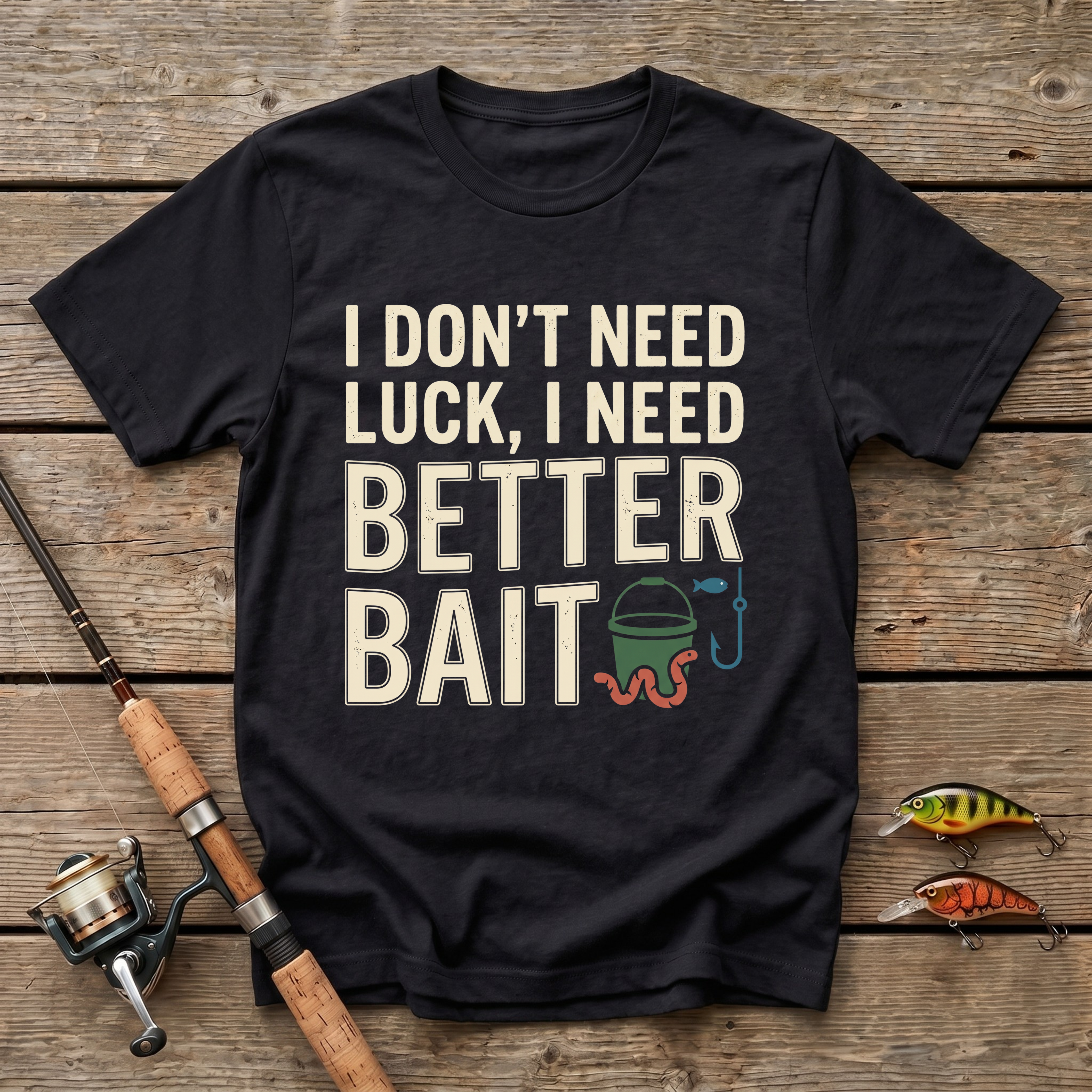 I Don't Need Luck, I Need Better Bait T-Shirt