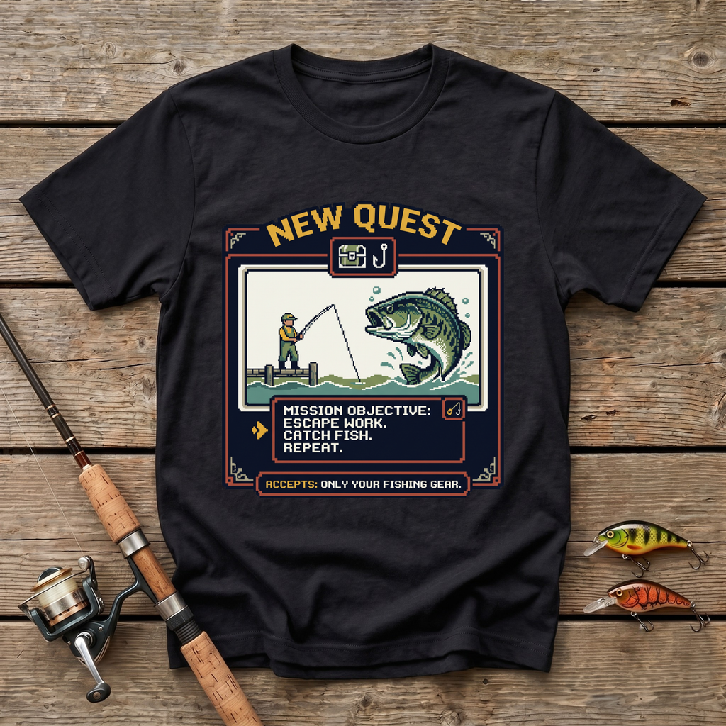 New Quest: Catch Fish T-Shirt