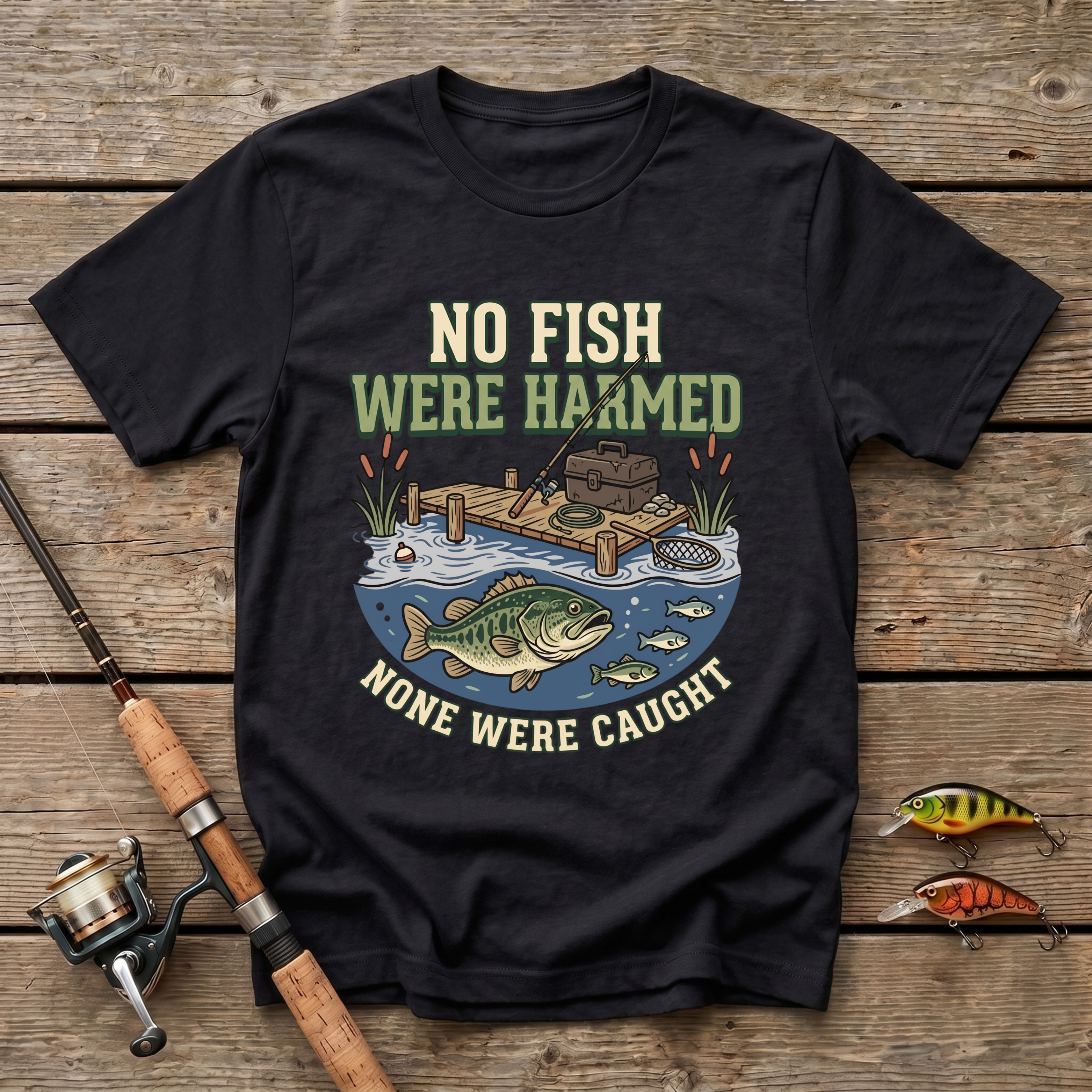 No Fish Were Harmed T-Shirt