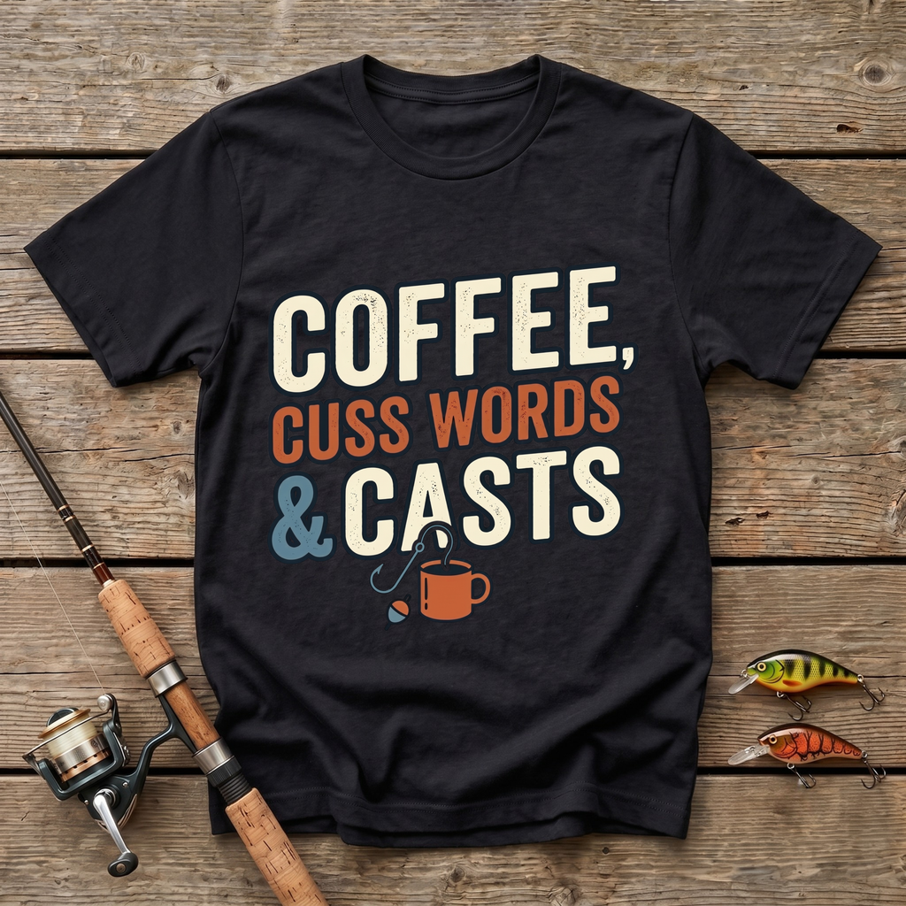 Coffee, Cuss Words And Casts T-Shirt