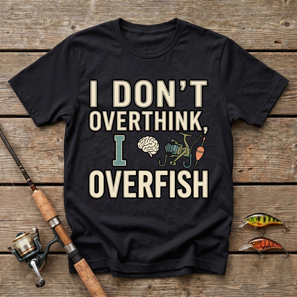 I Don't Overthink, I Overfish T-Shirt