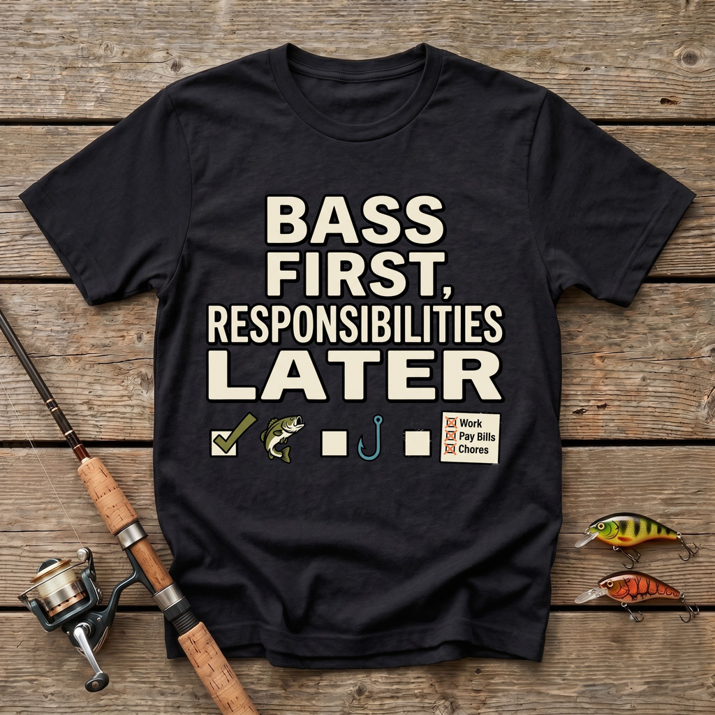 Bass First, Responsibilities Later T-Shirt