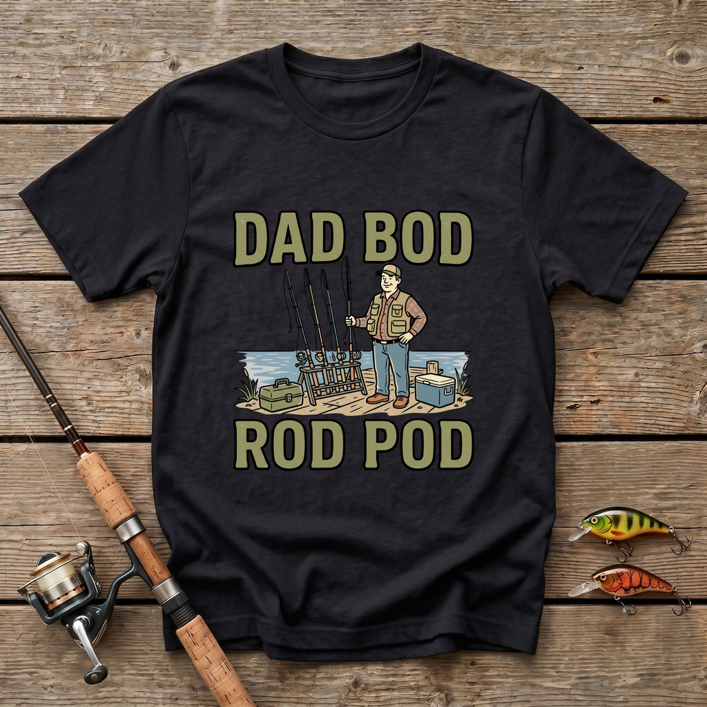 Dad Bod Rod Pod T-Shirt