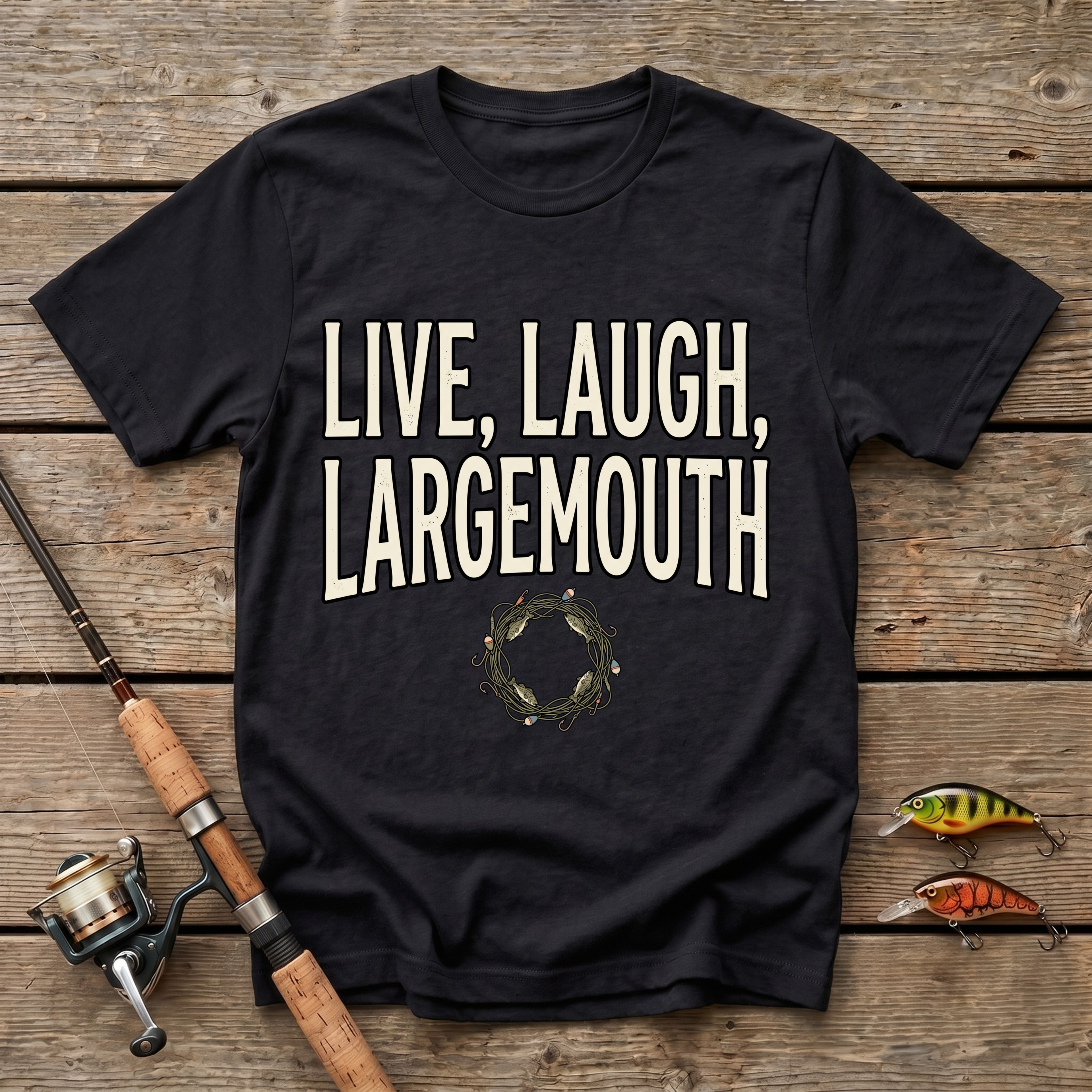 Live, Laugh, Largemouth T-Shirt
