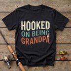 Hooked On Being Grandpa T-Shirt