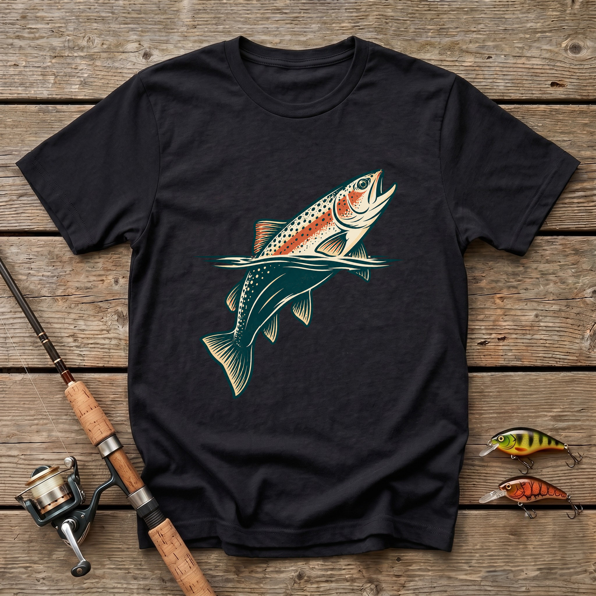 Trout In River T-Shirt