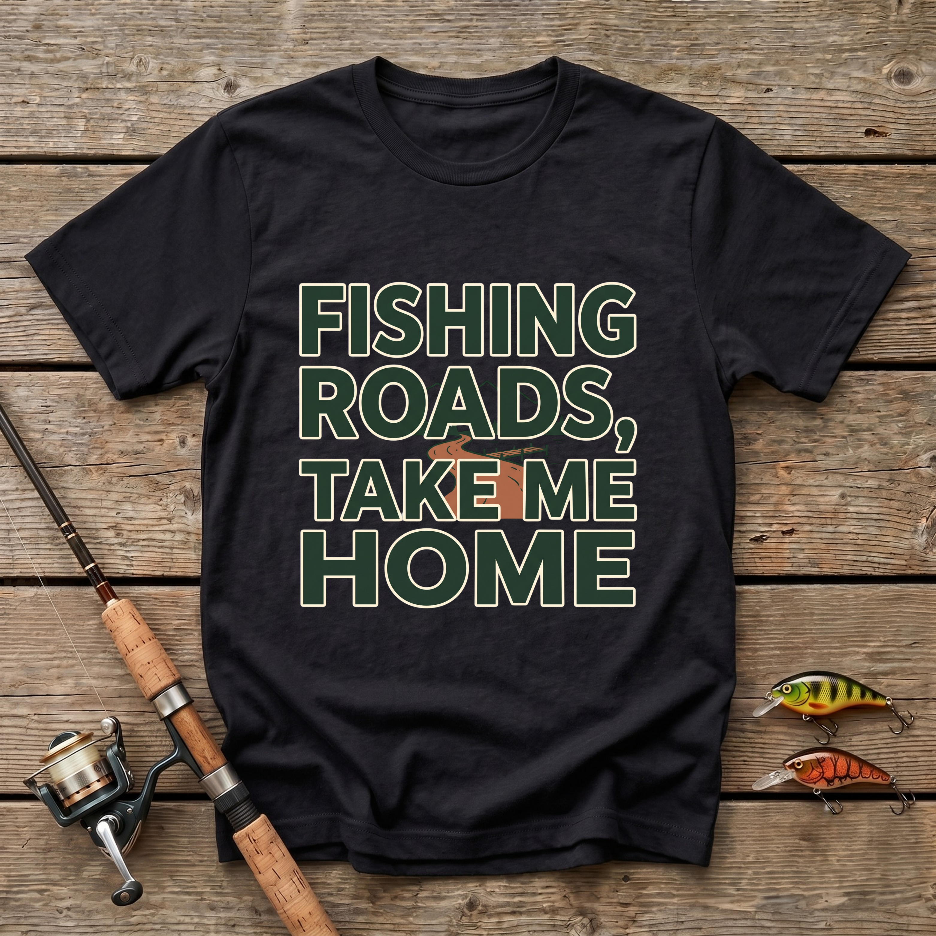 Fishing Roads, Take Me Home T-Shirt