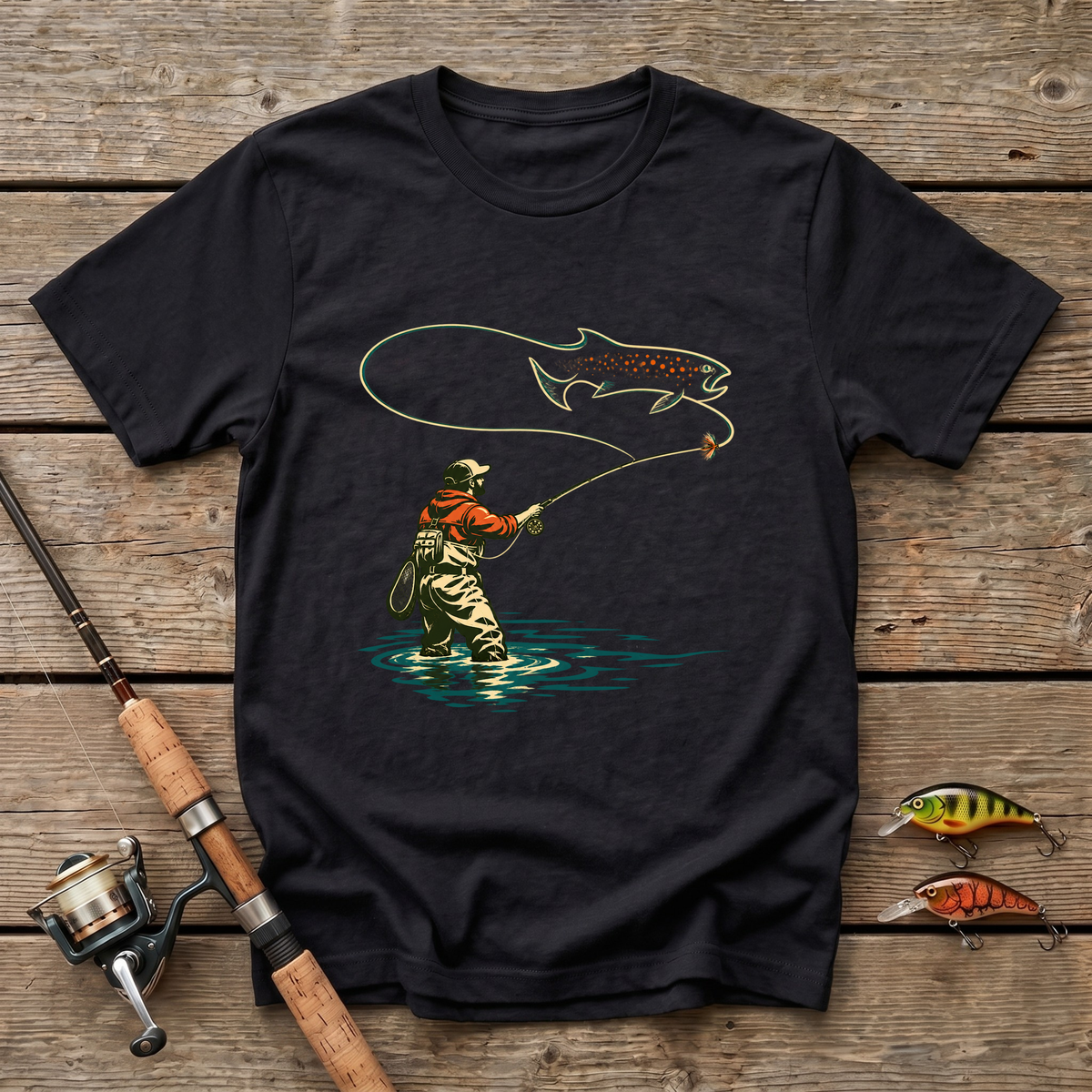 Trout Pattern T-Shirt