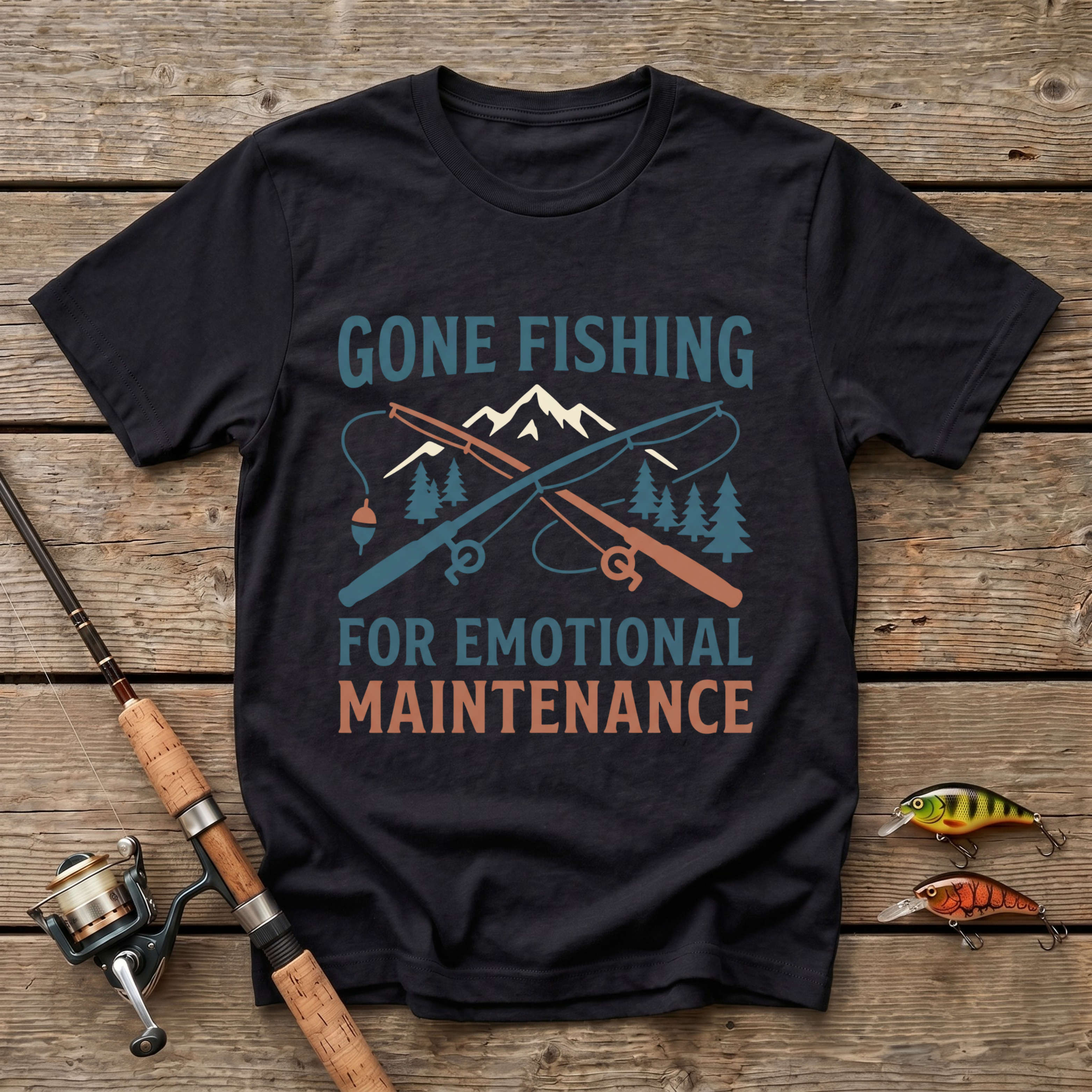 Fishing For Emotional Maintenance T-Shirt