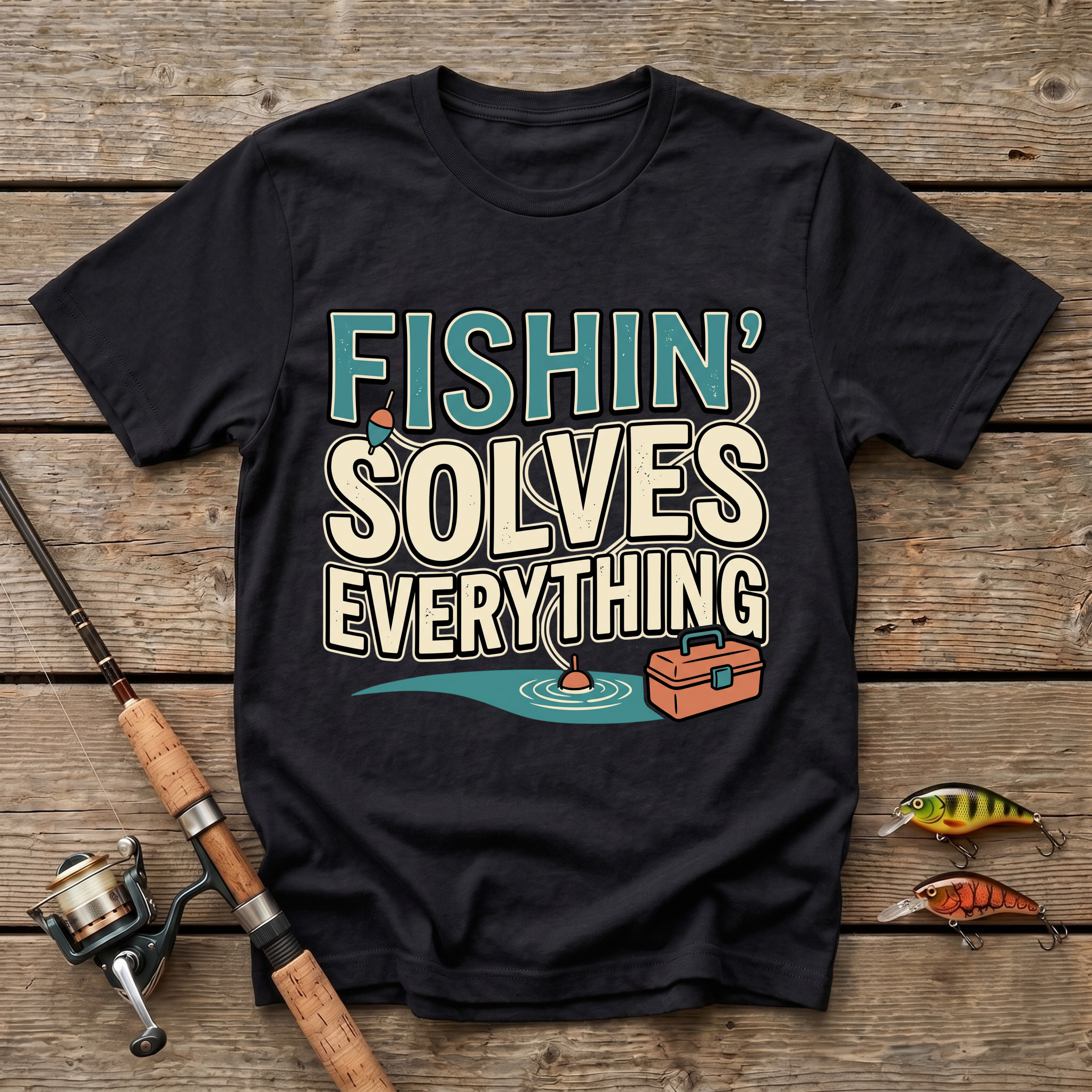 Fishin' Solves Everything T-Shirt