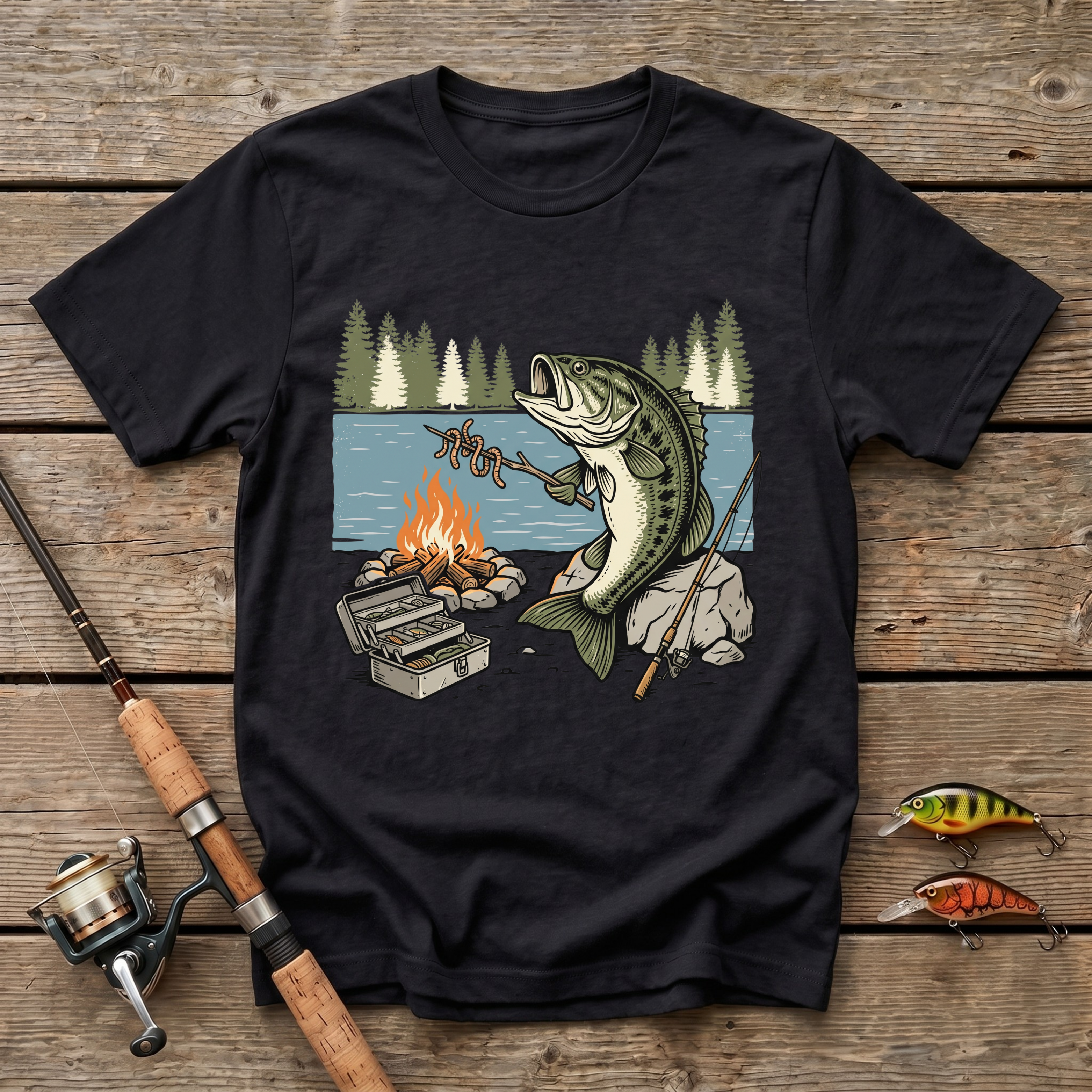 Bass Worm Grill T-Shirt