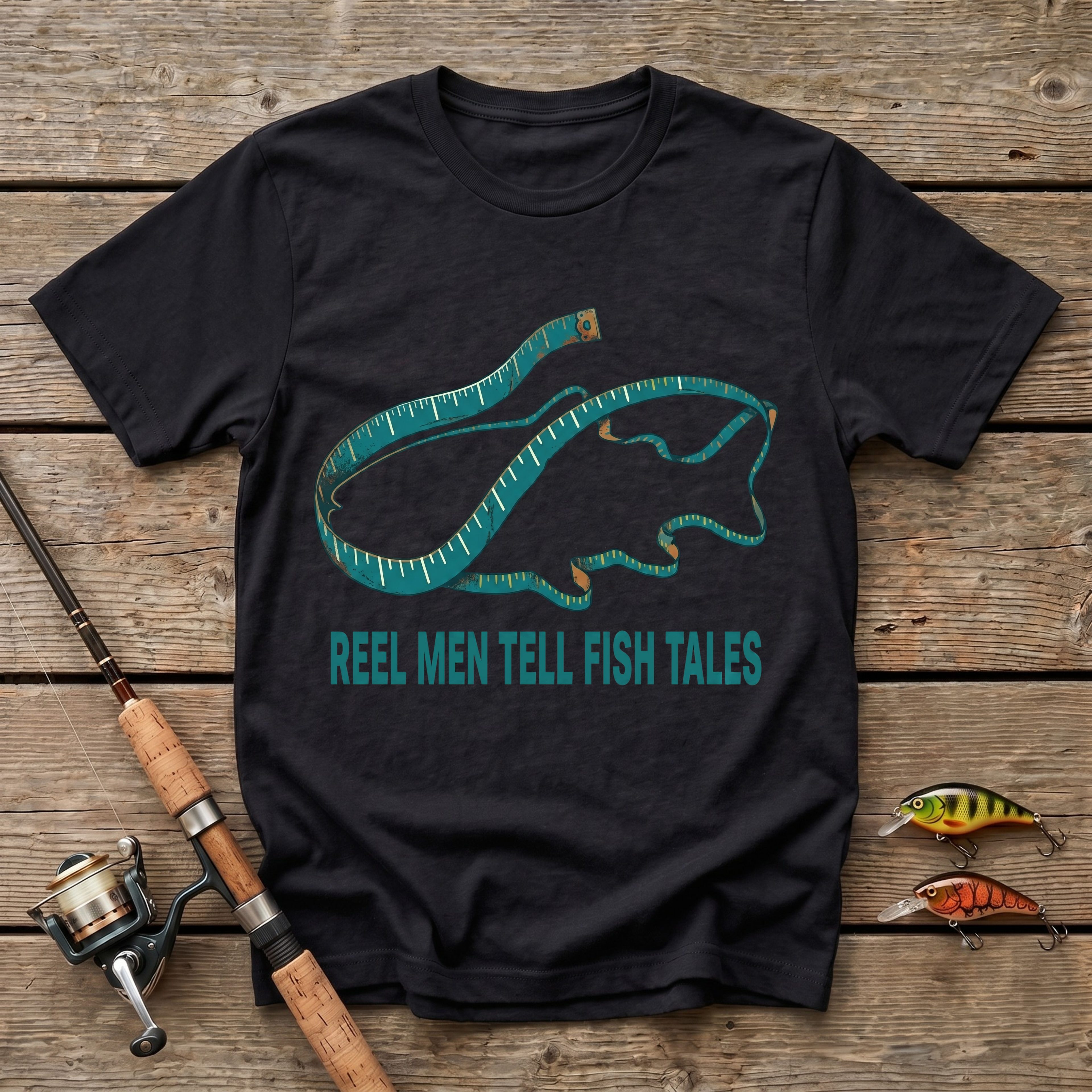 Reel Men Tell Fish Tales T-Shirt