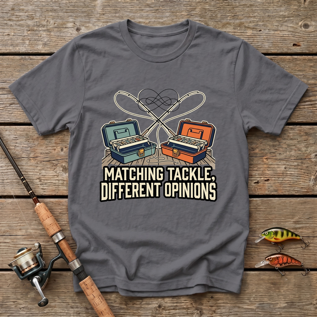 Matching Tackle, Different Opinions T-Shirt