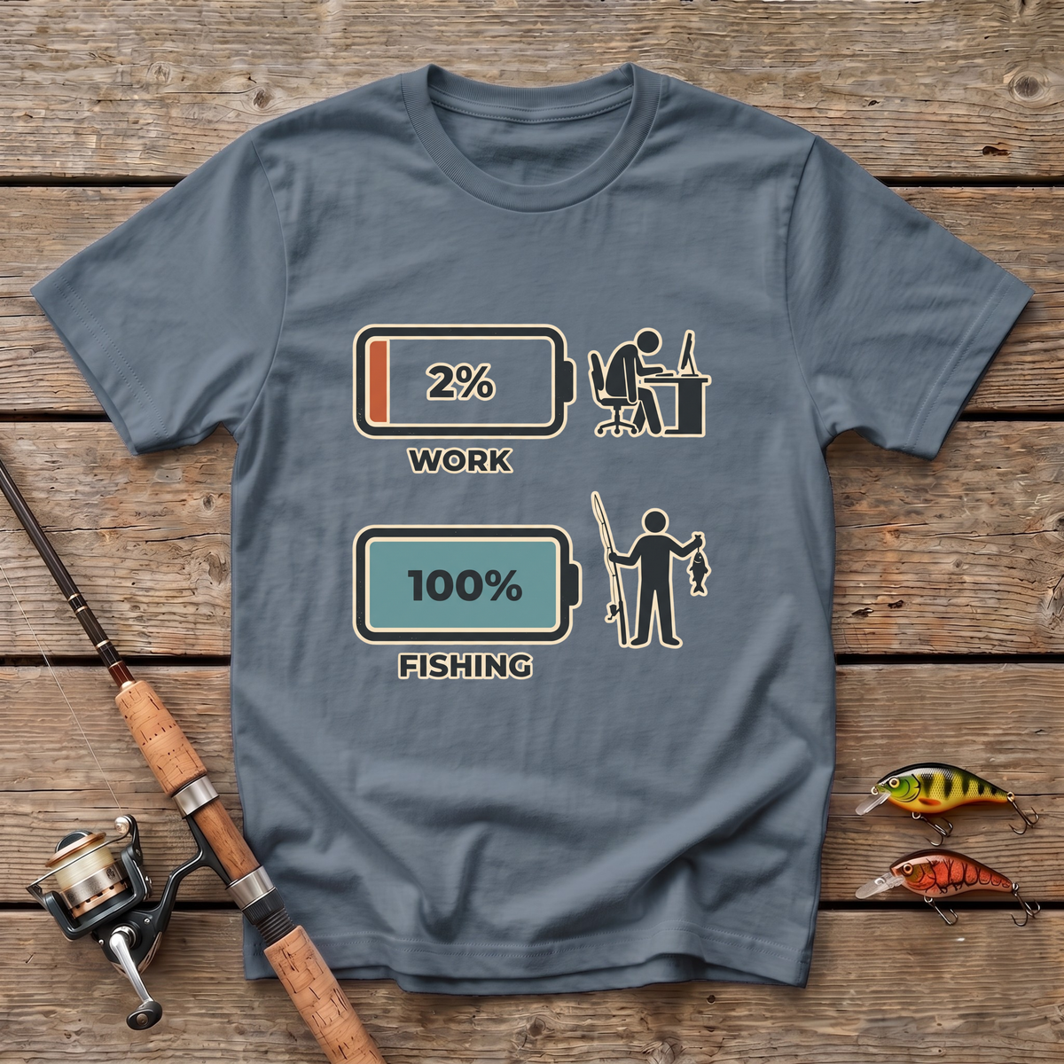 Work Vs Fishing T-Shirt