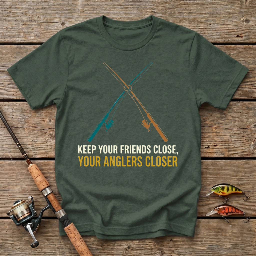 Keep Your Friends Close, Your Anglers Closer T-Shirt