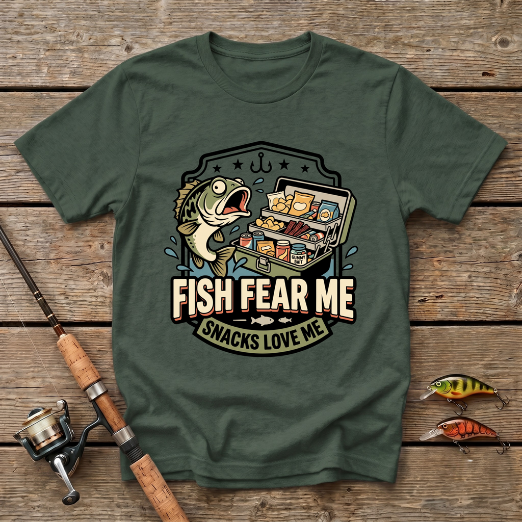Fish Fear Me, Snacks Love Me T-Shirt